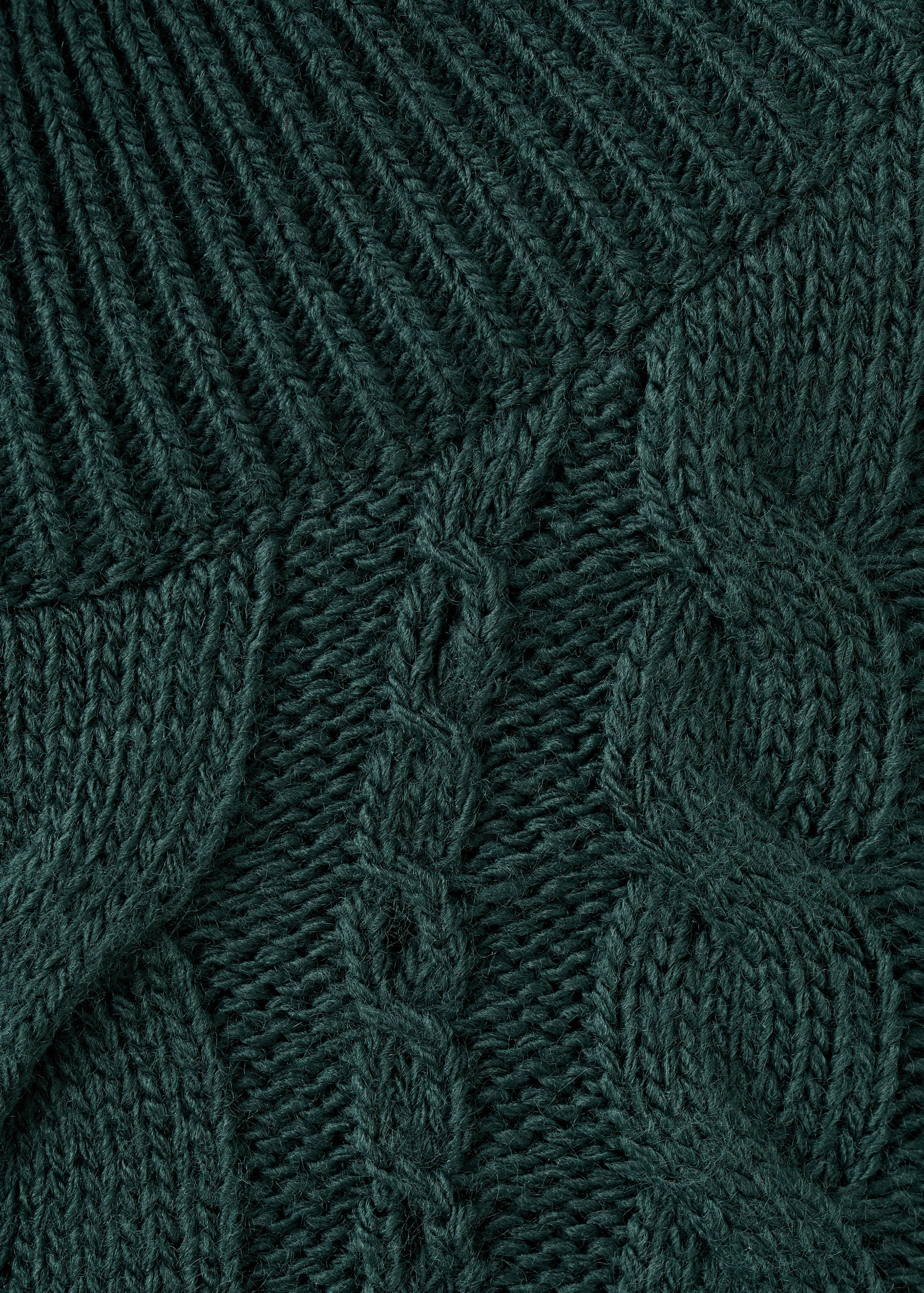 Braided sweater with perkins neck - Details of the article 8