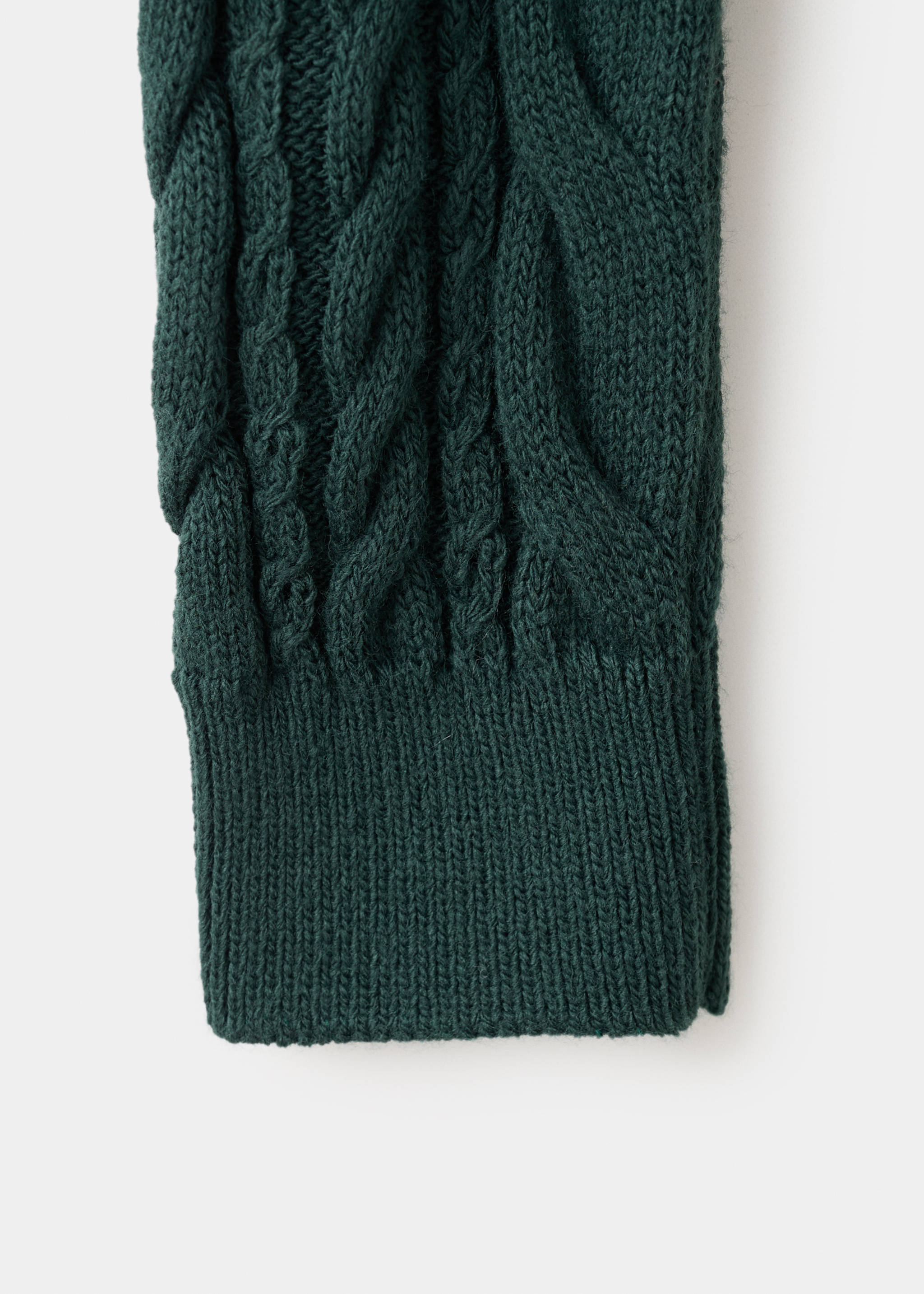 Braided sweater with perkins neck - Details of the article 0