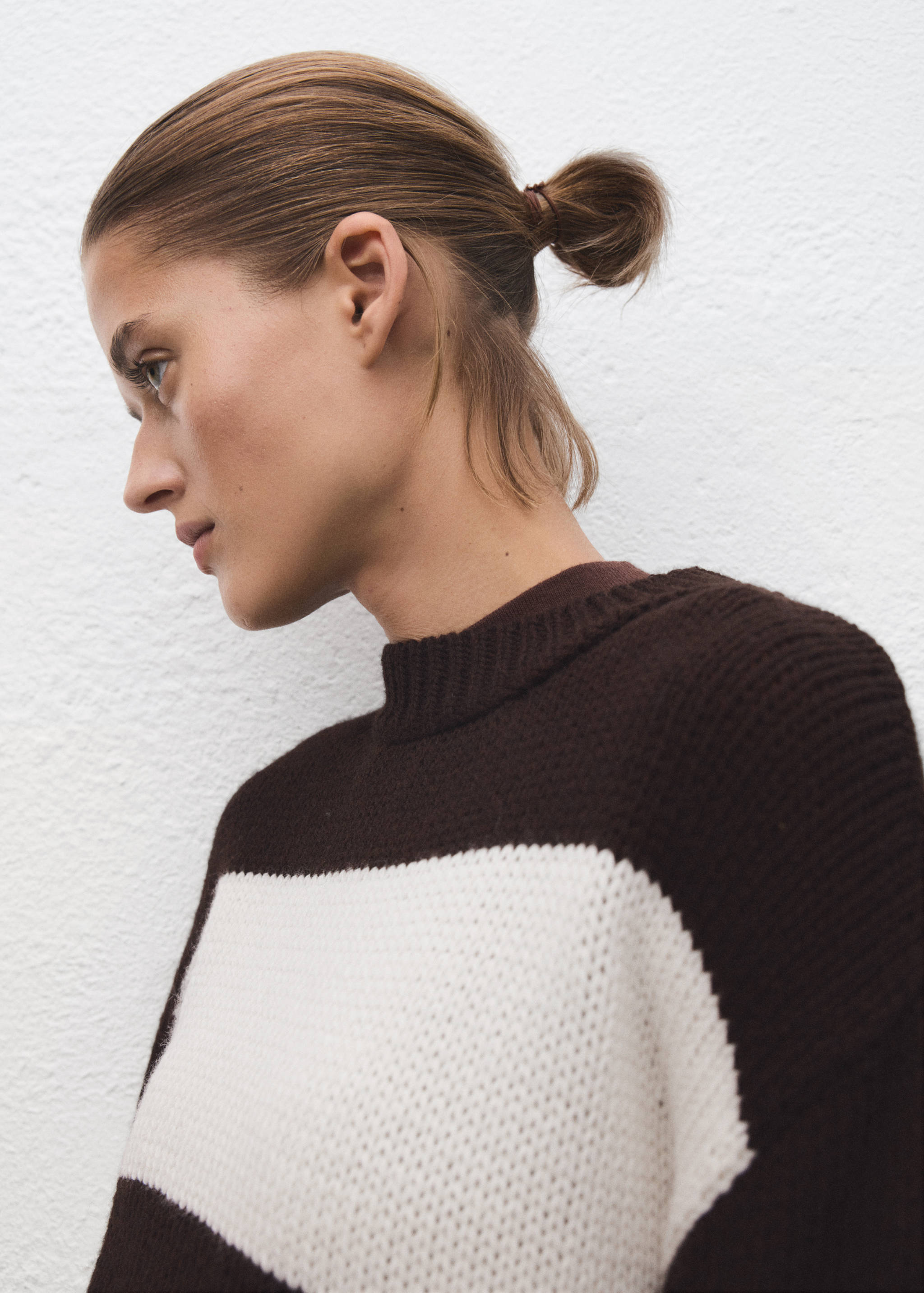 Sweter dzianinowy w paski - Szczegóły artykułu 1