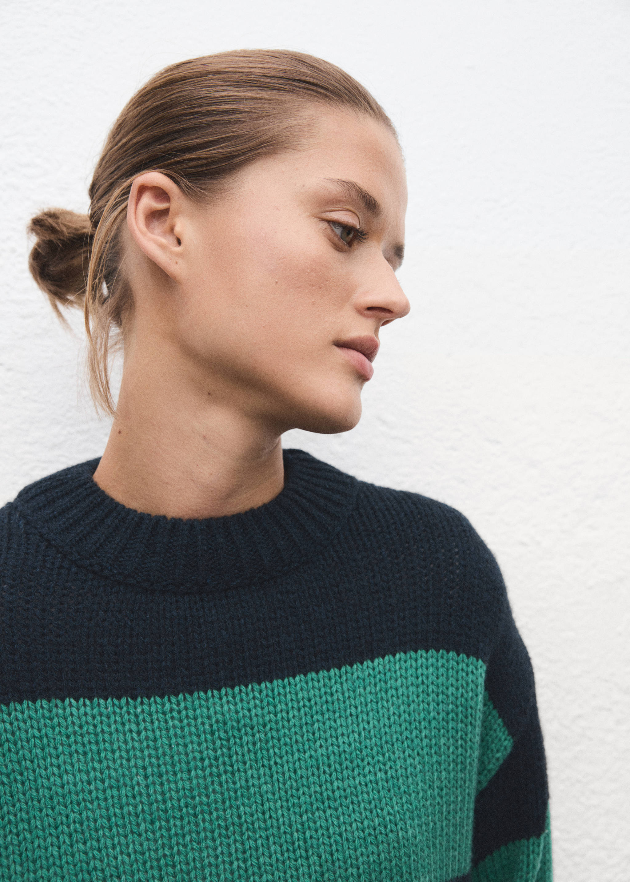 Camisola de malha às riscas - Pormenor do artigo 1