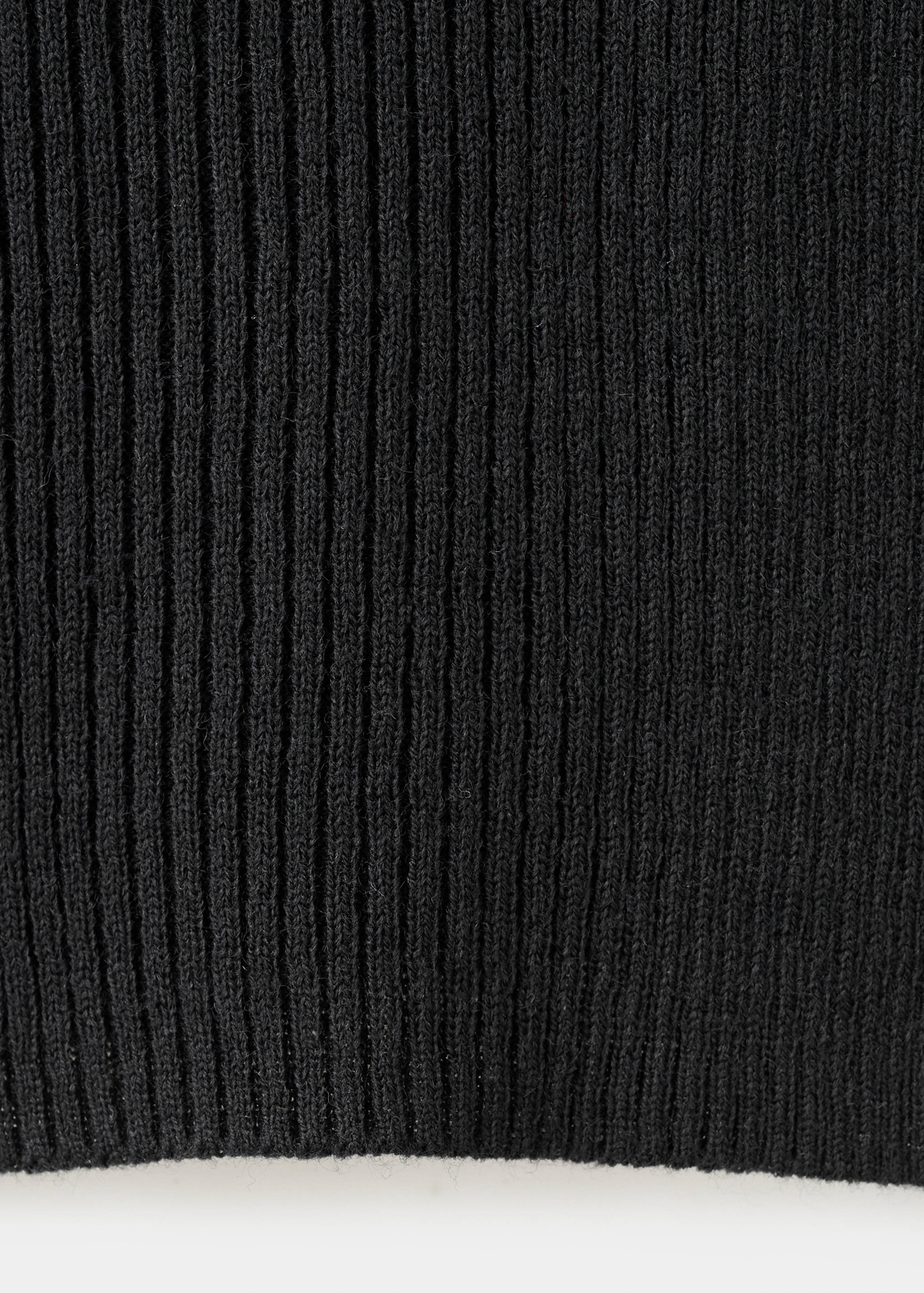 Ribbed sweater with scalloped finishes - Details of the article 0