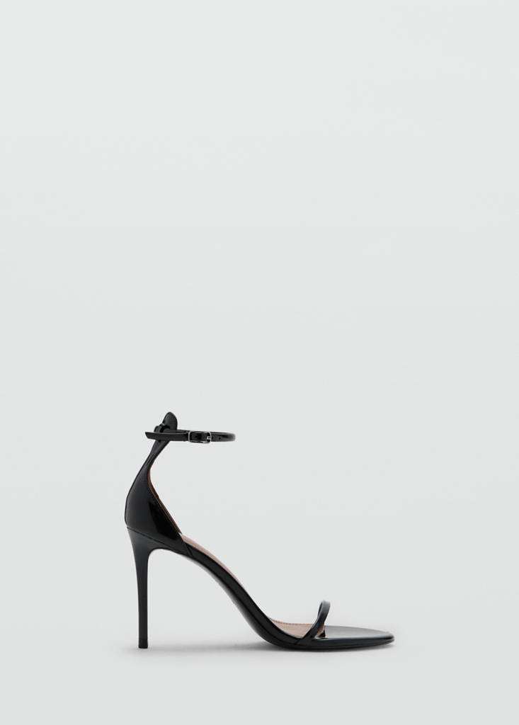 Strappy heeled sandals — Black