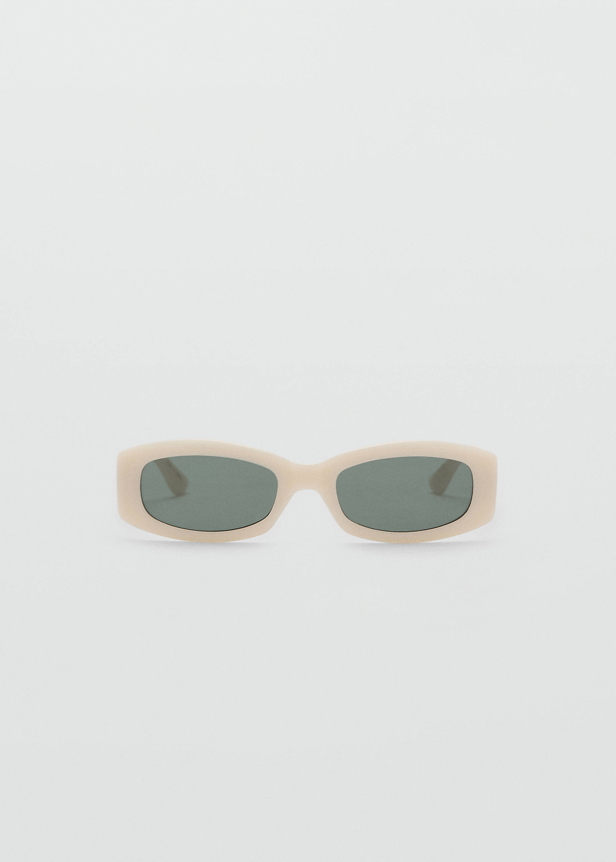 Contrasting rectangular-frame sunglasses - Article without model