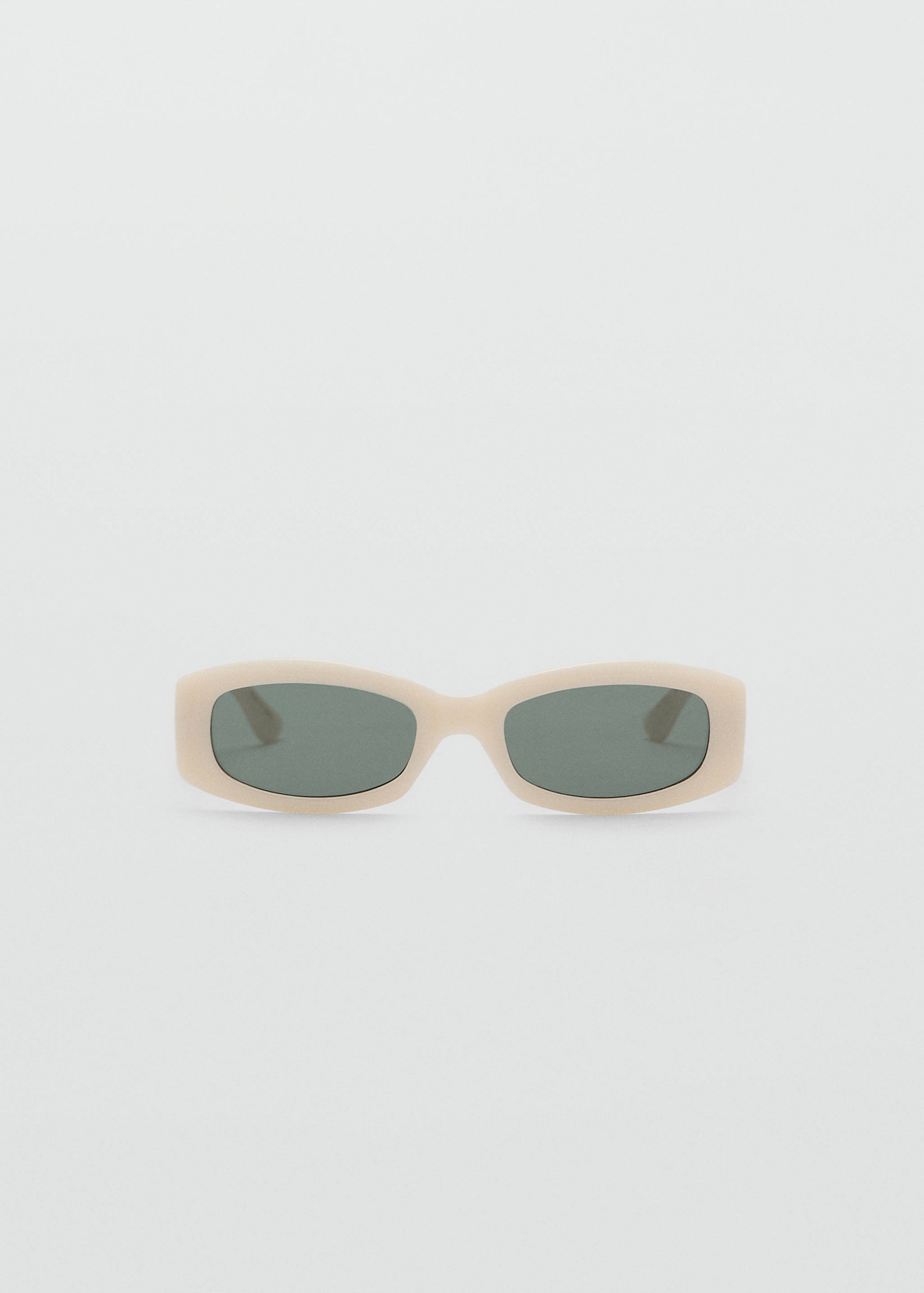 Contrasting rectangular-frame sunglasses - Article without model