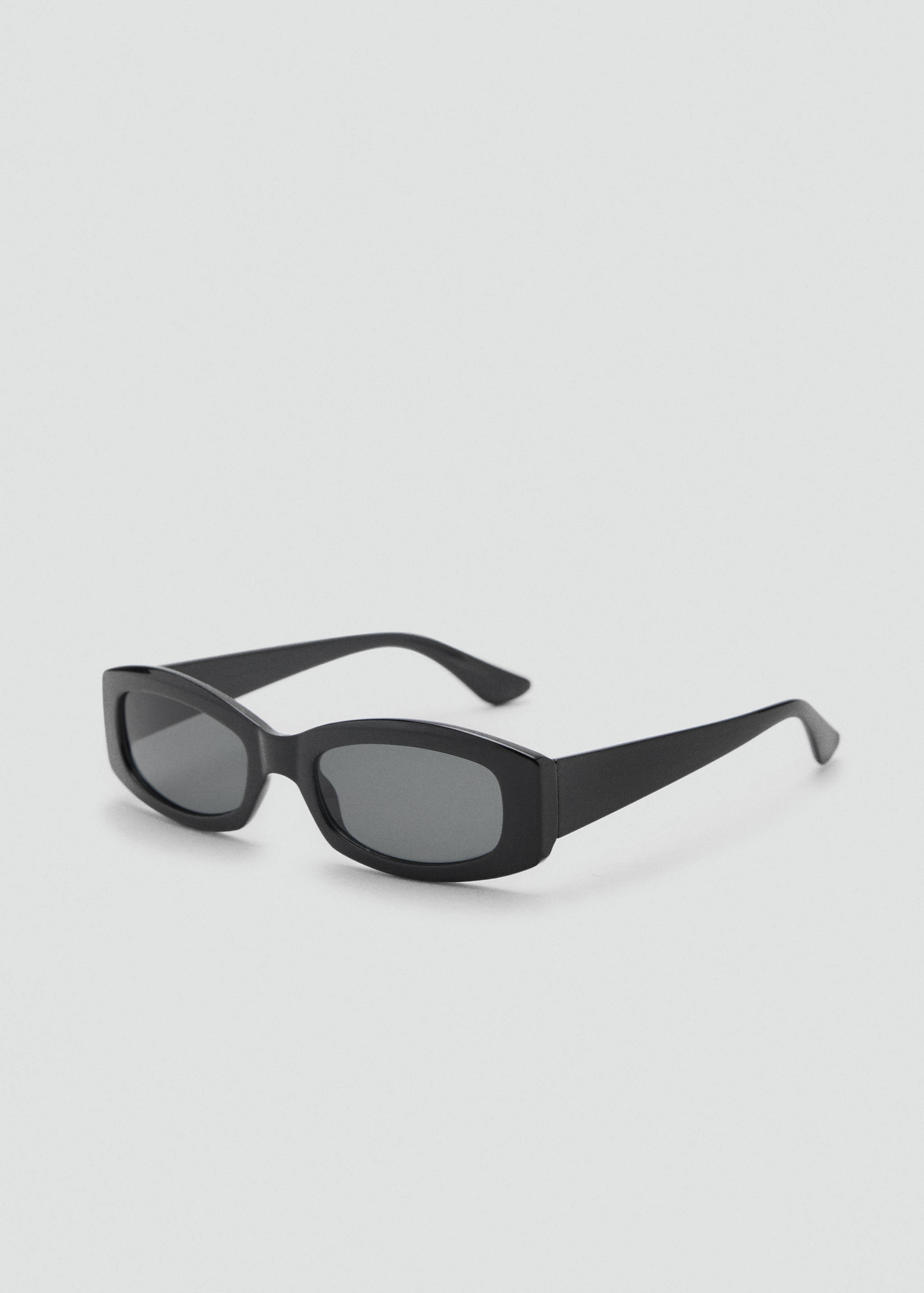 Contrasting rectangular-frame sunglasses - Medium plane