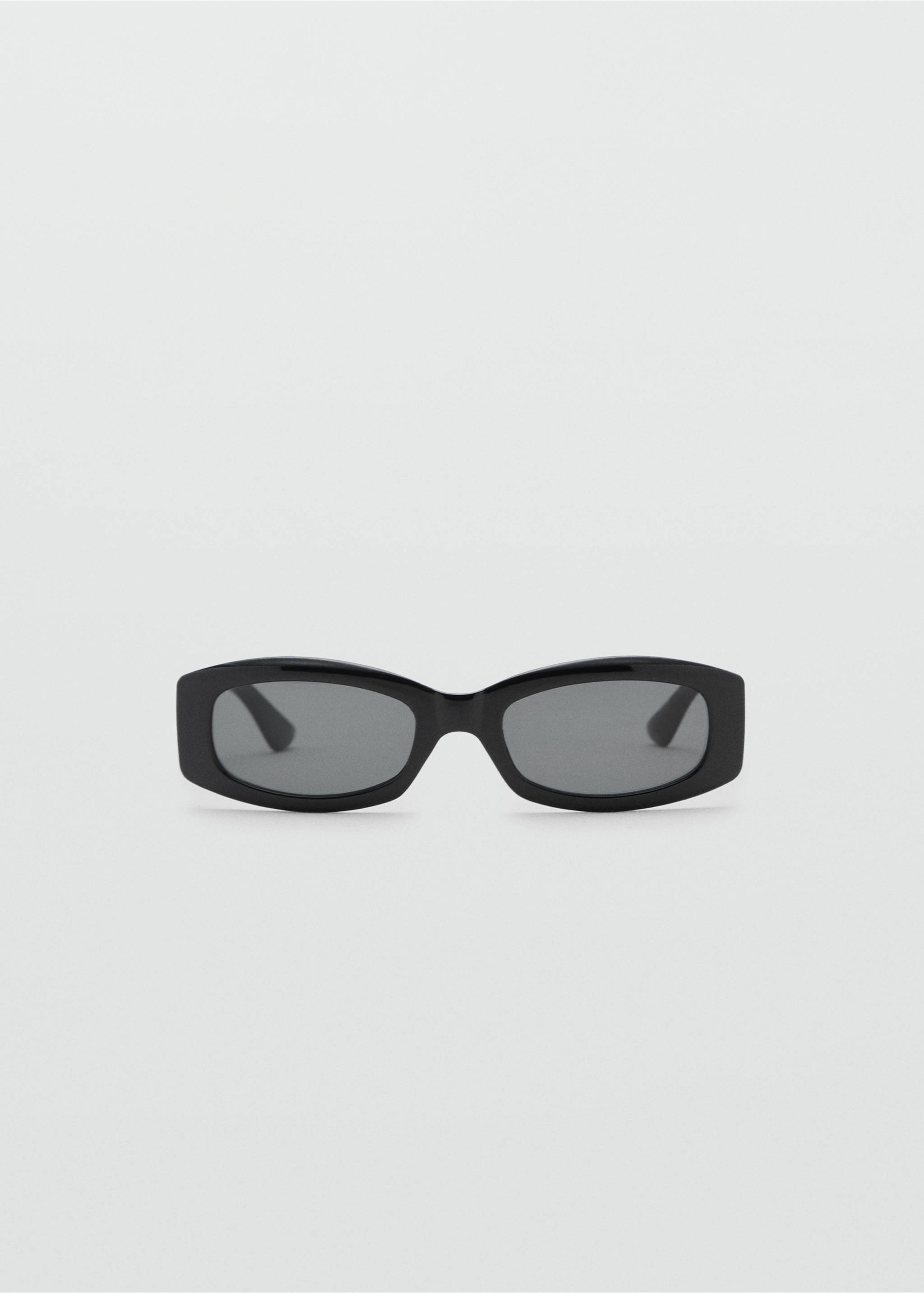 Contrasting rectangular-frame sunglasses - Article without model, Black. Ref: 17011126-00.
