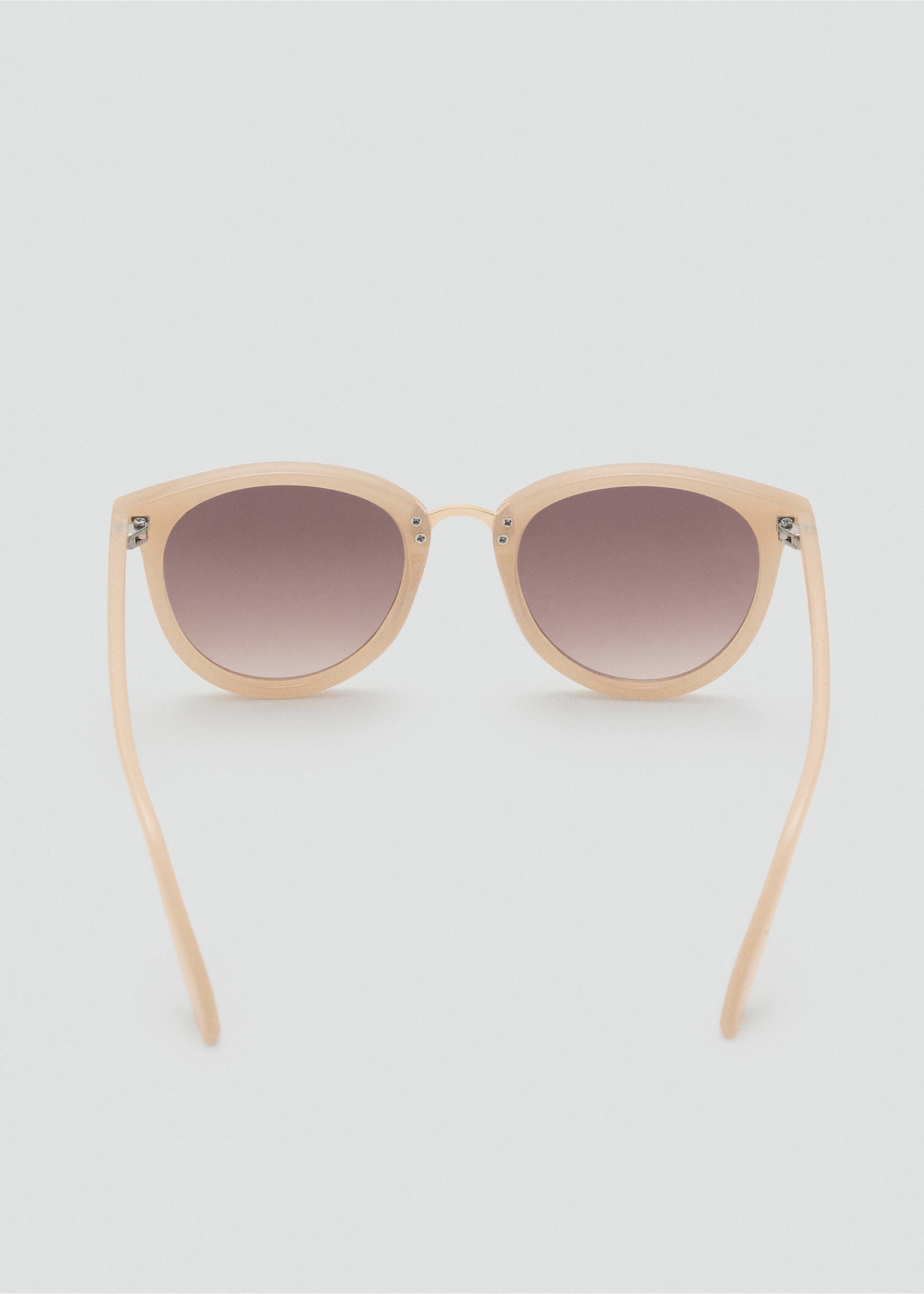 Metal bridge sunglasses - Details of the article 1, Vanilla. Ref: 17011132-00.