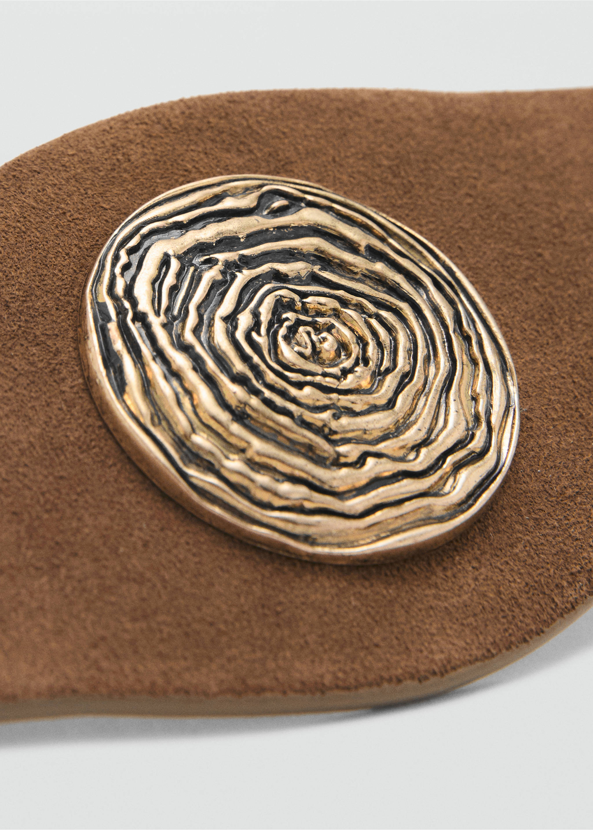 Ceinture large cuir - Détail de l'article 1, Marron. Ref: 17011143-00.