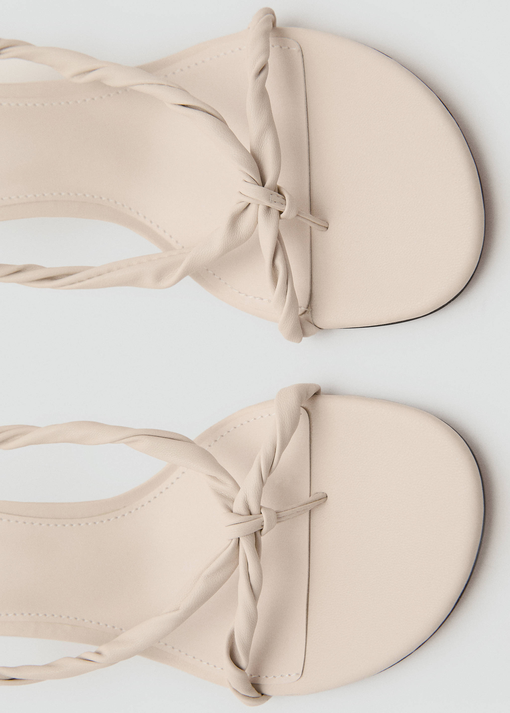 Ruched strips sandals - Details of the article 1