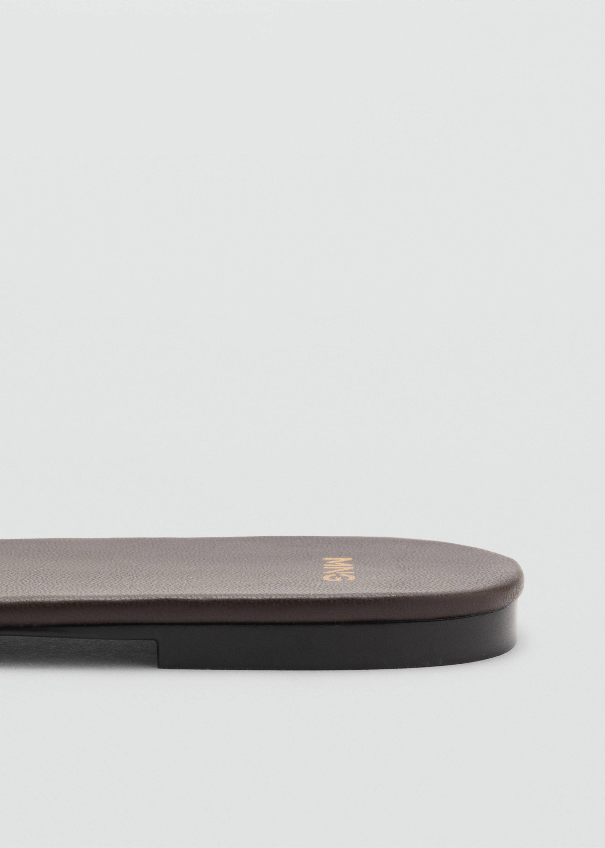 Cross-strap sandals - Details of the article 1, Chocolate. Ref: 17011147-00.