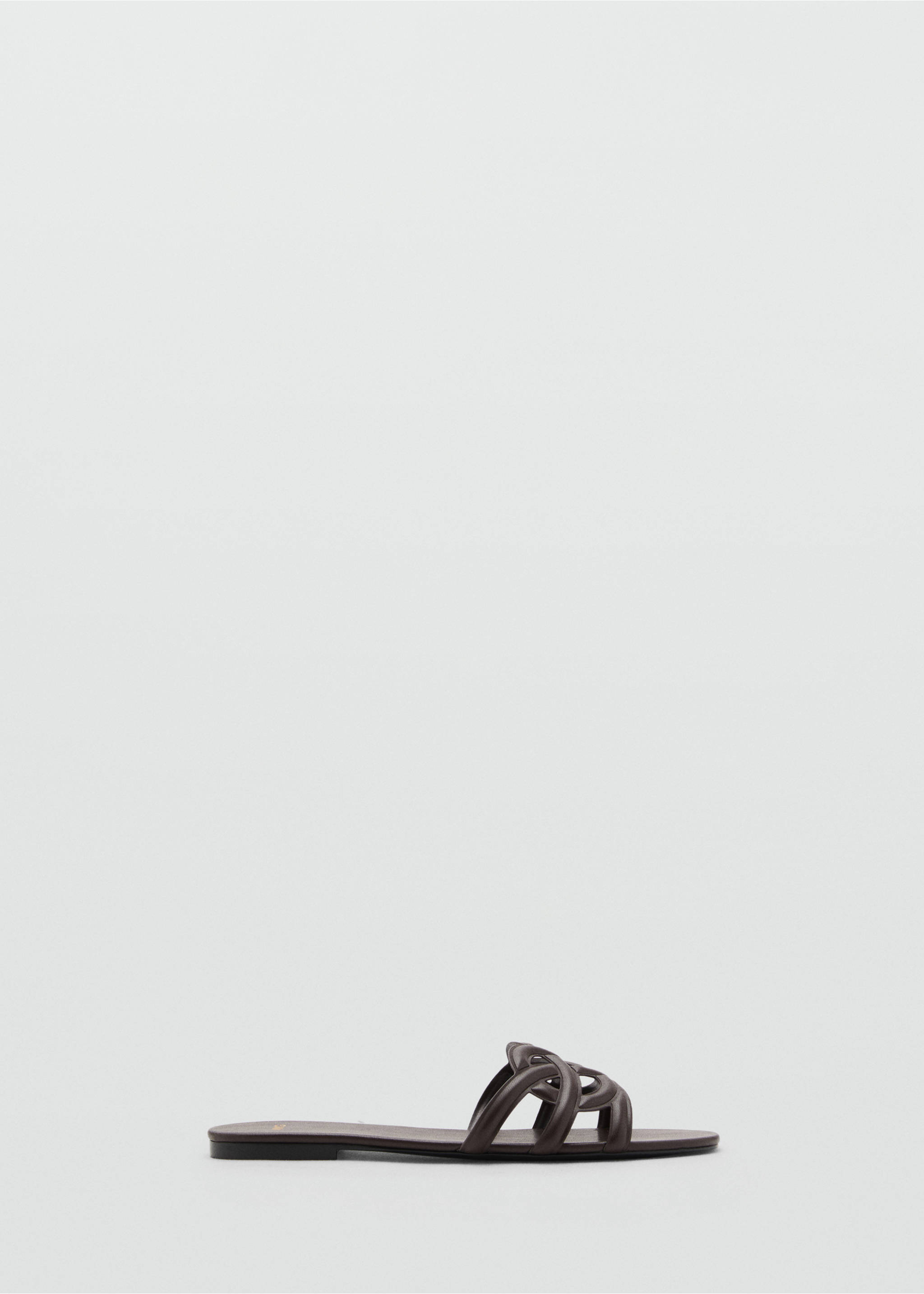 Cross-strap sandals - Article without model, Chocolate. Ref: 17011147-00.