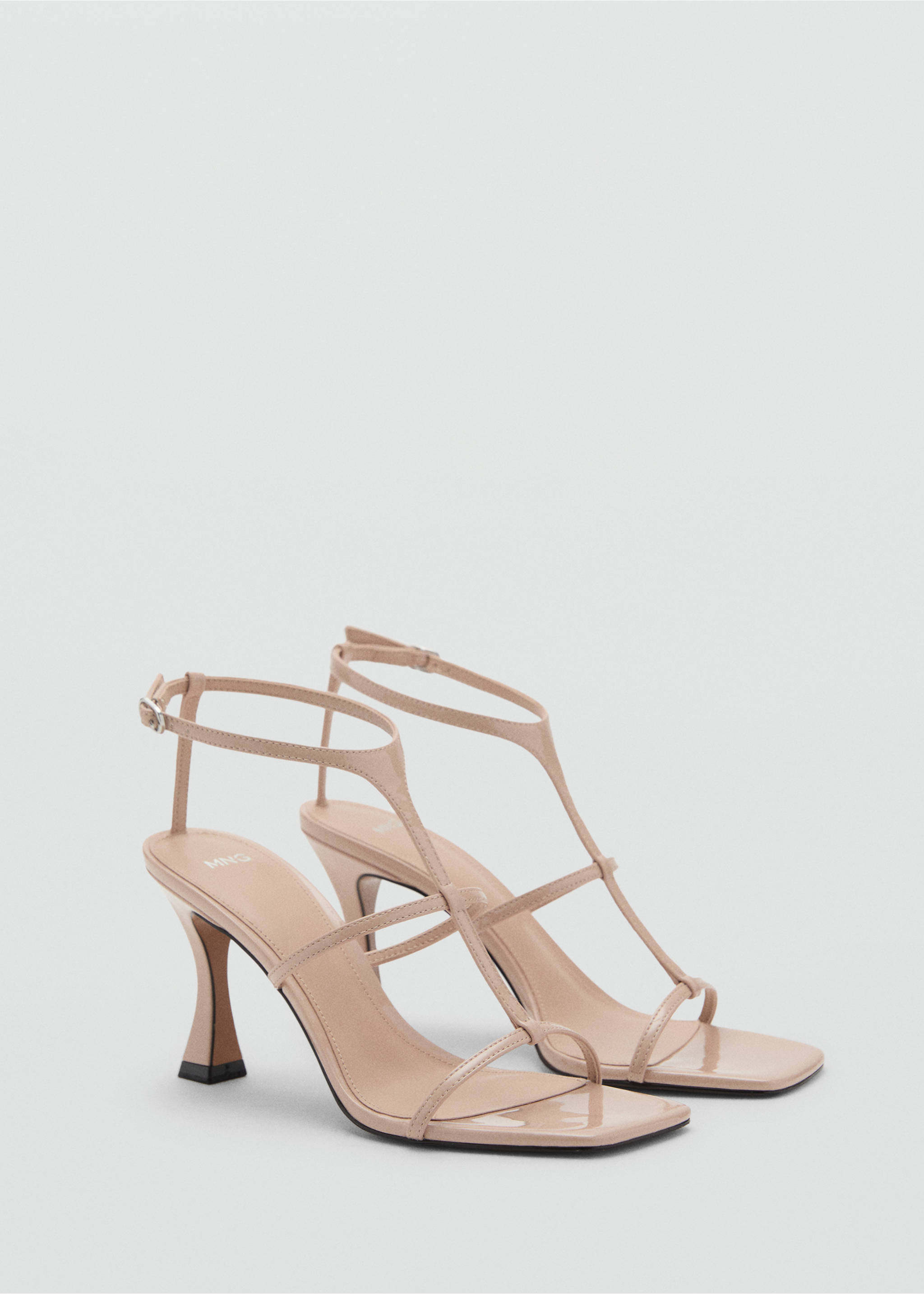 Heel strips sandals - Medium plane, Nude. Ref: 17011150-00.