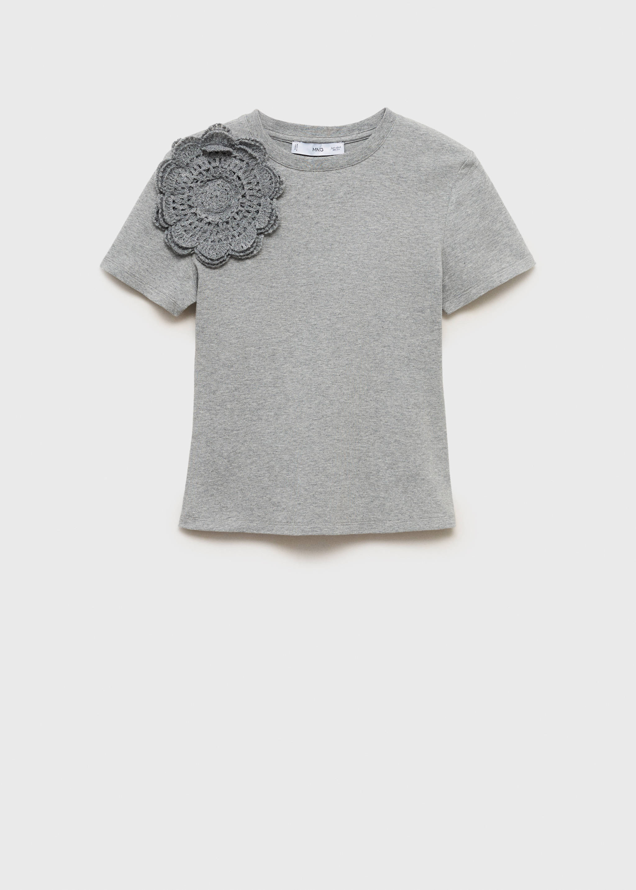 Camiseta algodón flor crochet - Artículo sin modelo