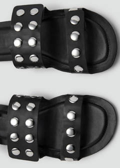 Studded leather sandals — Black 5