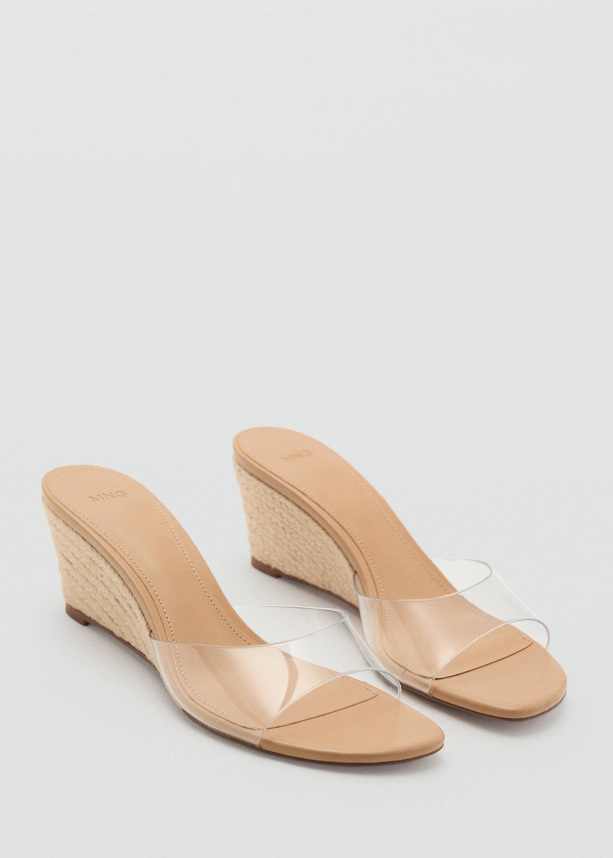 Vinyl wedge sandals - Medium plane