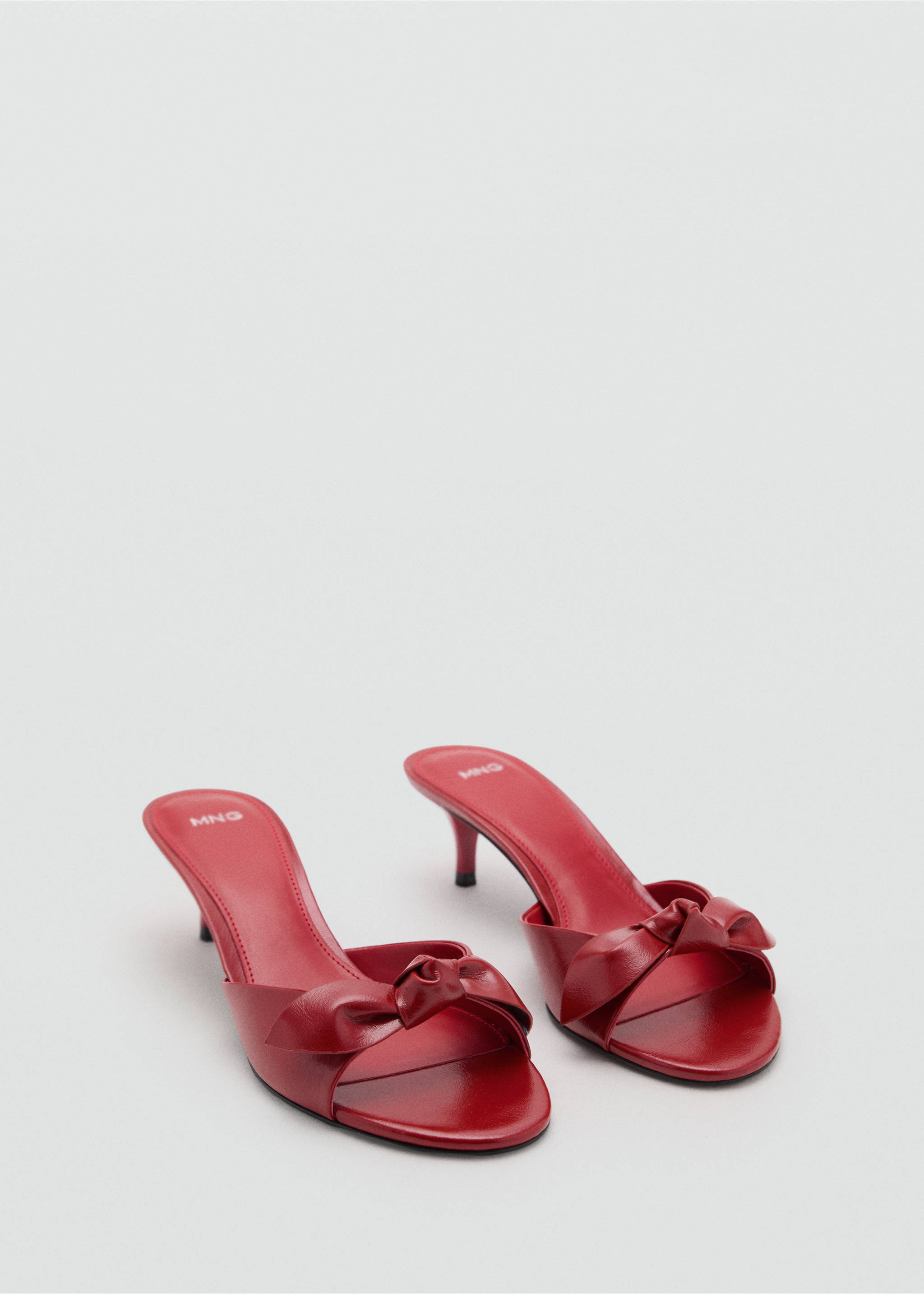 Bow heel sandals - Medium plane, Red. Ref: 17011159-00.
