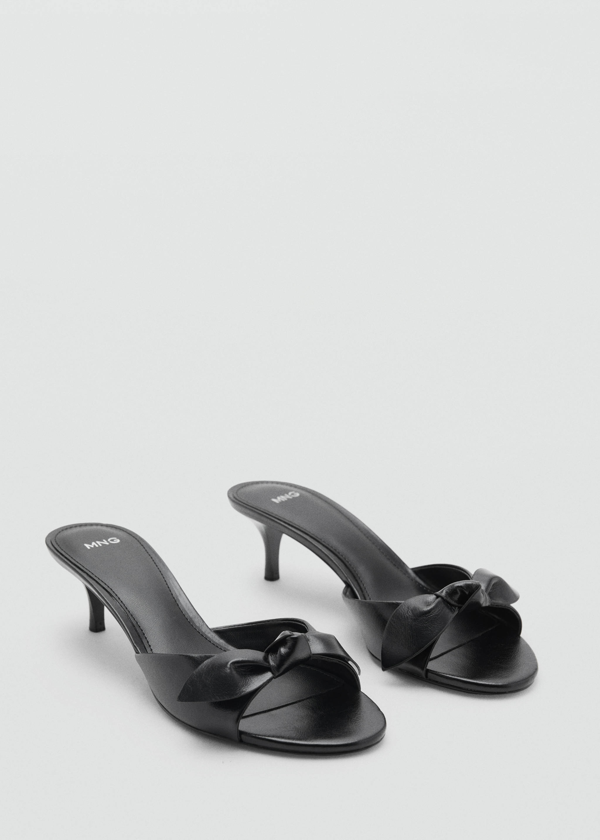 Bow heel sandals - Medium plane