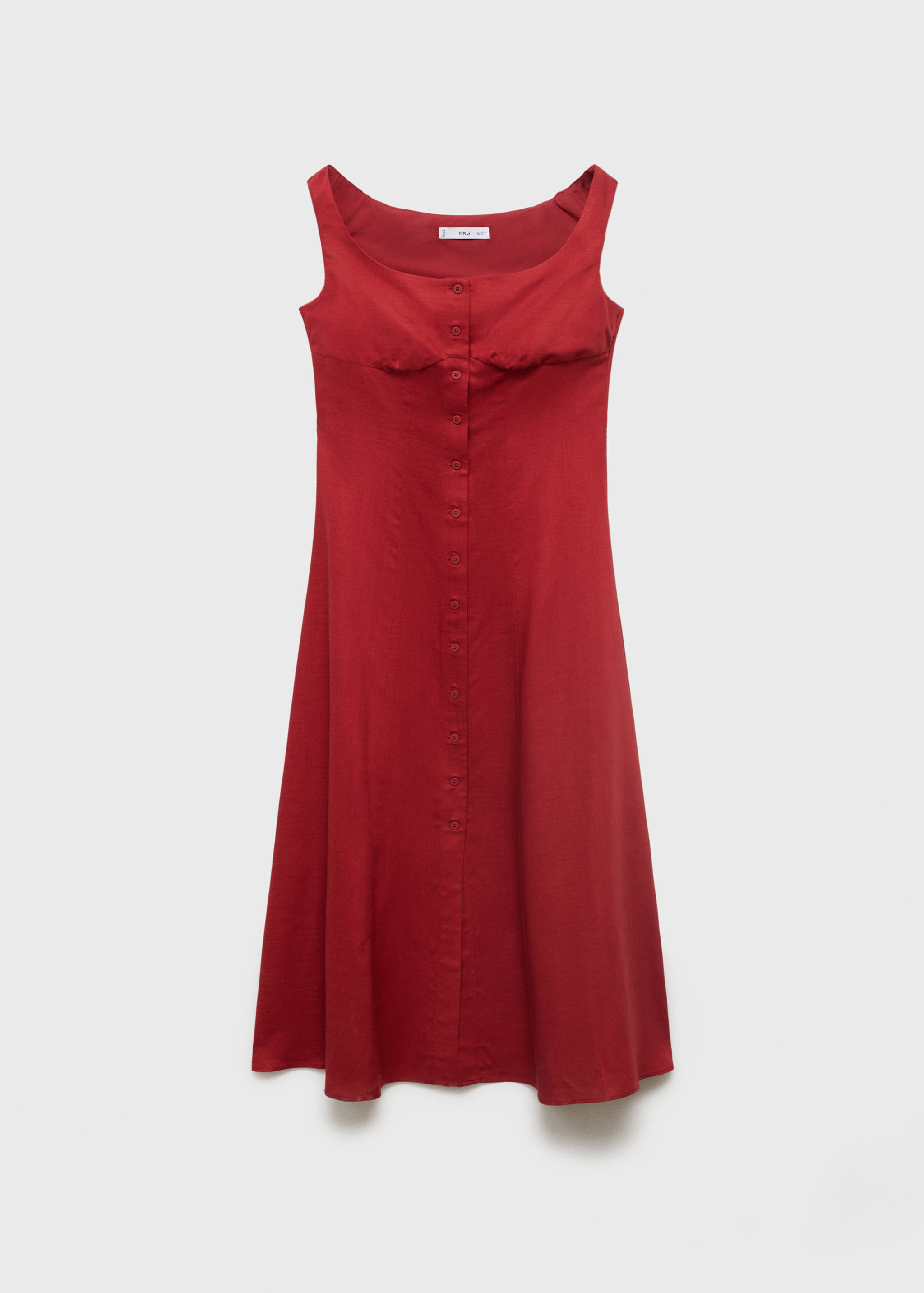 Robe en lin mélangé à boutons - Article sans modèle