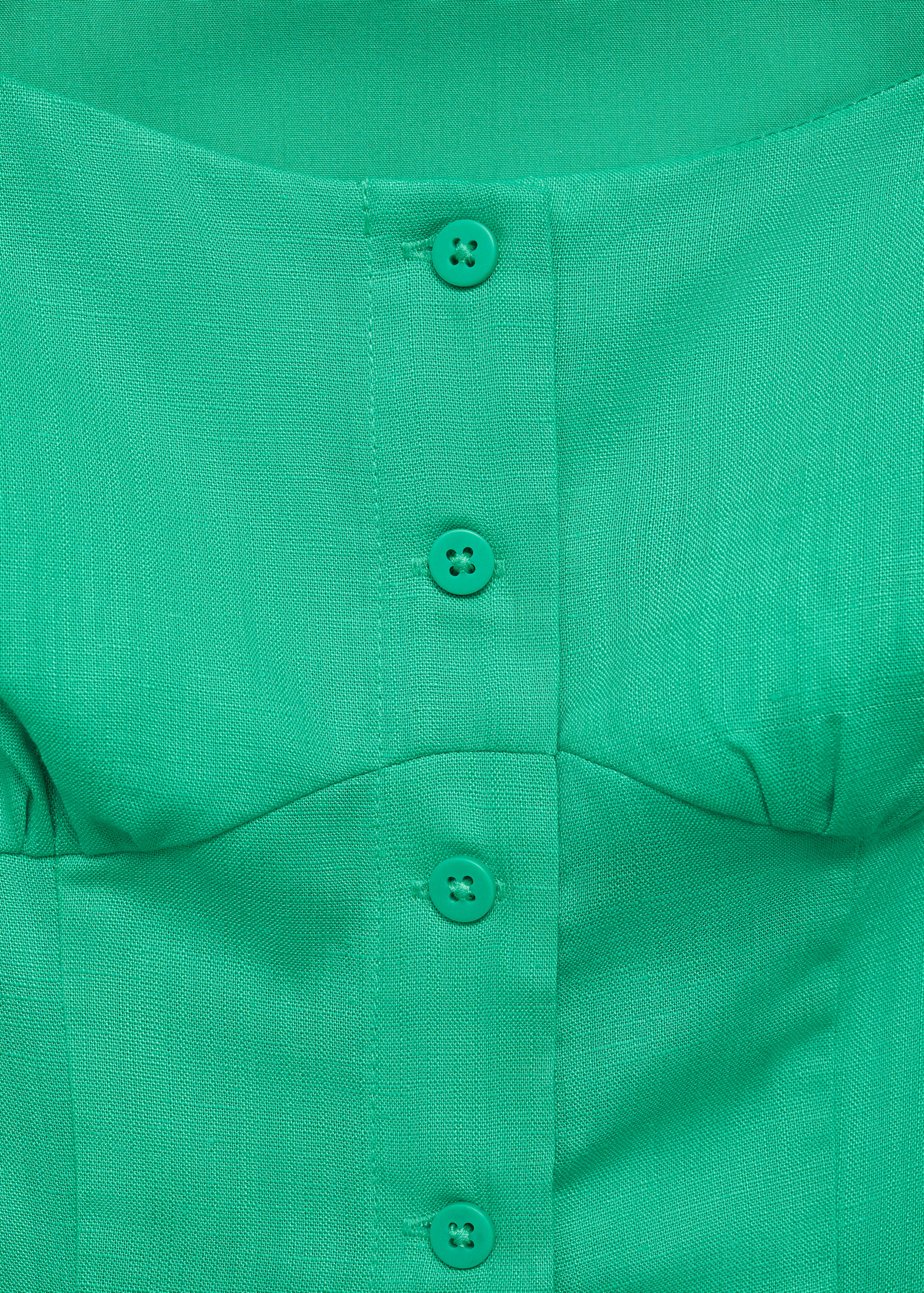 Платье из смесового льна с пуговицами - Деталь изделия 8