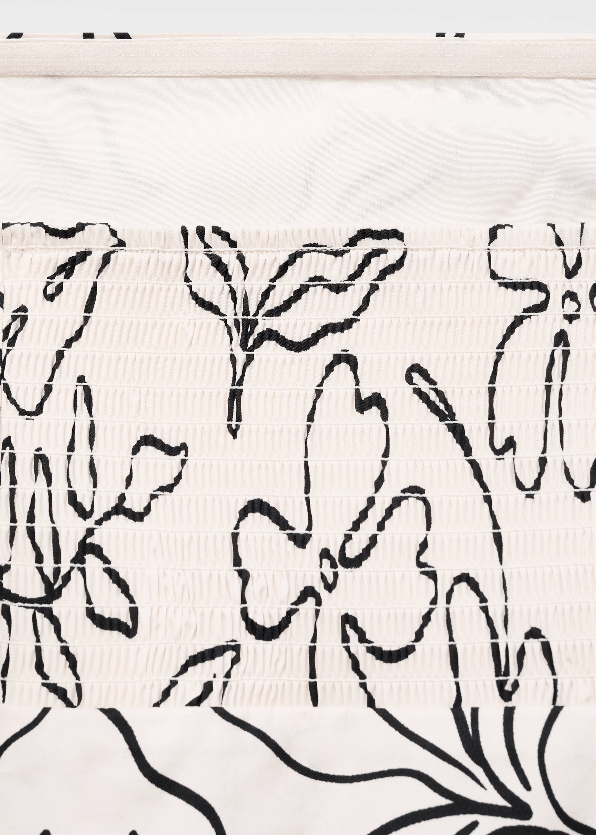 ชุดเดรสลายดอกไม้แบบเกาะอก - รายละเอียดของสินค้า 0