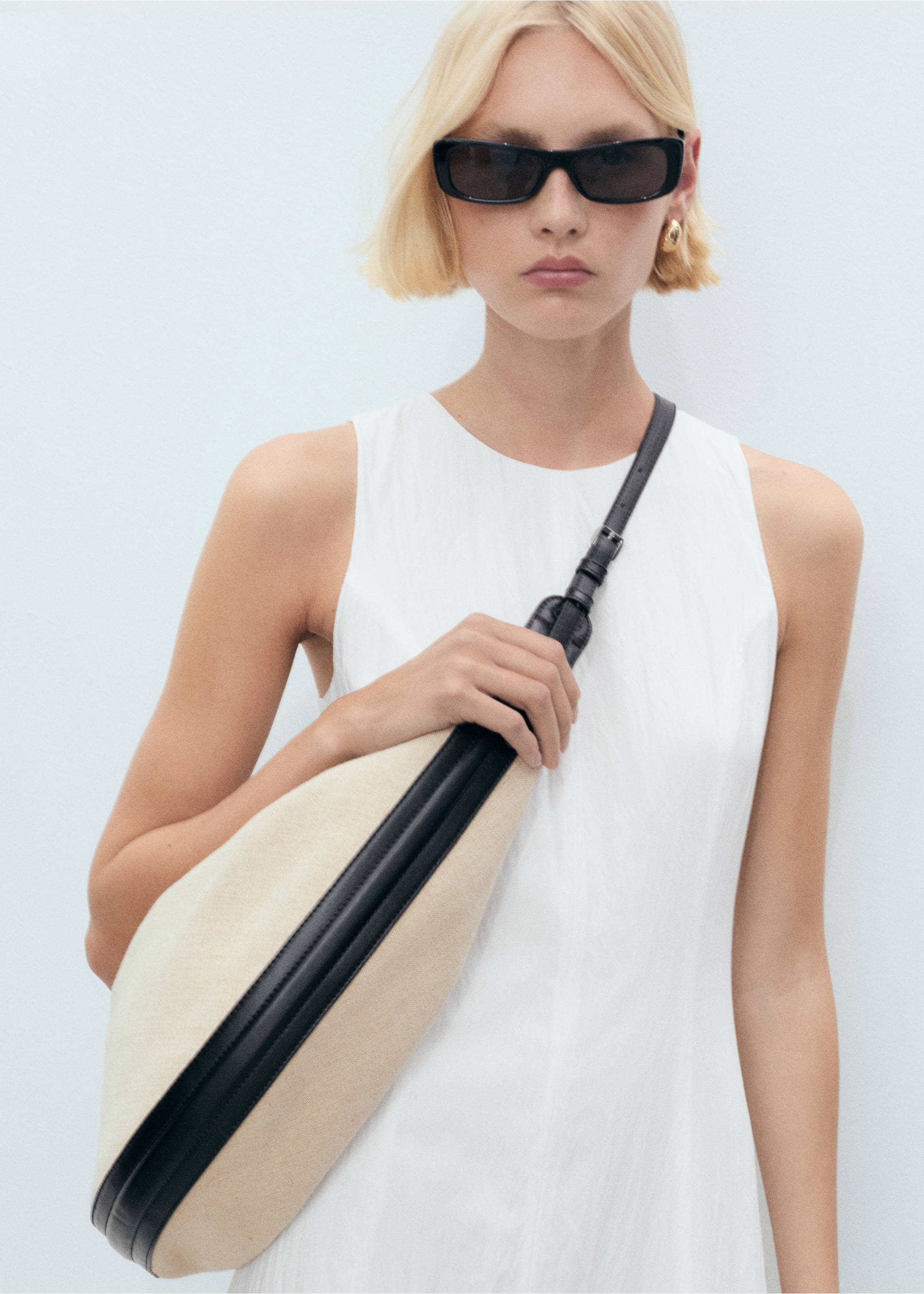 Robe longue ballon - Détail de l'article 1, Blanc. Ref: 17011170-00.