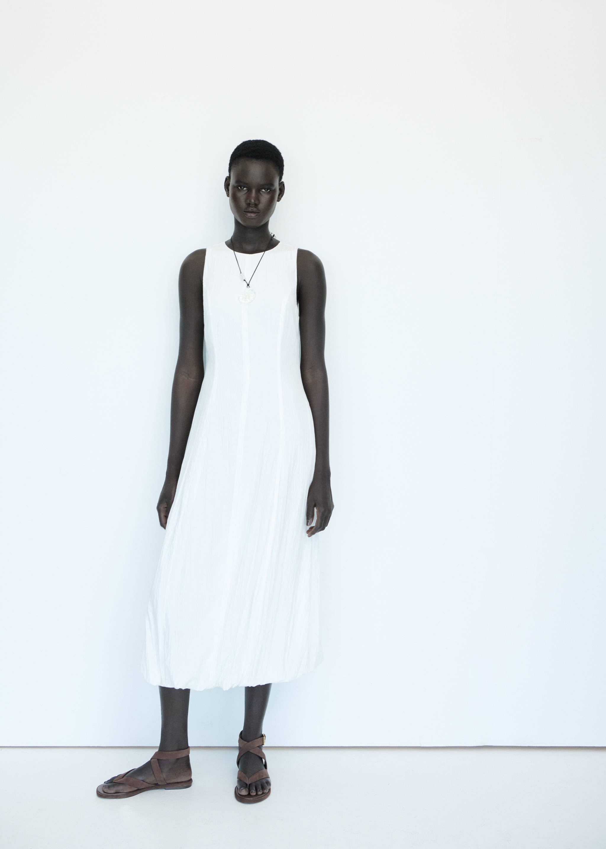 Long balloon dress - Details of the article 7