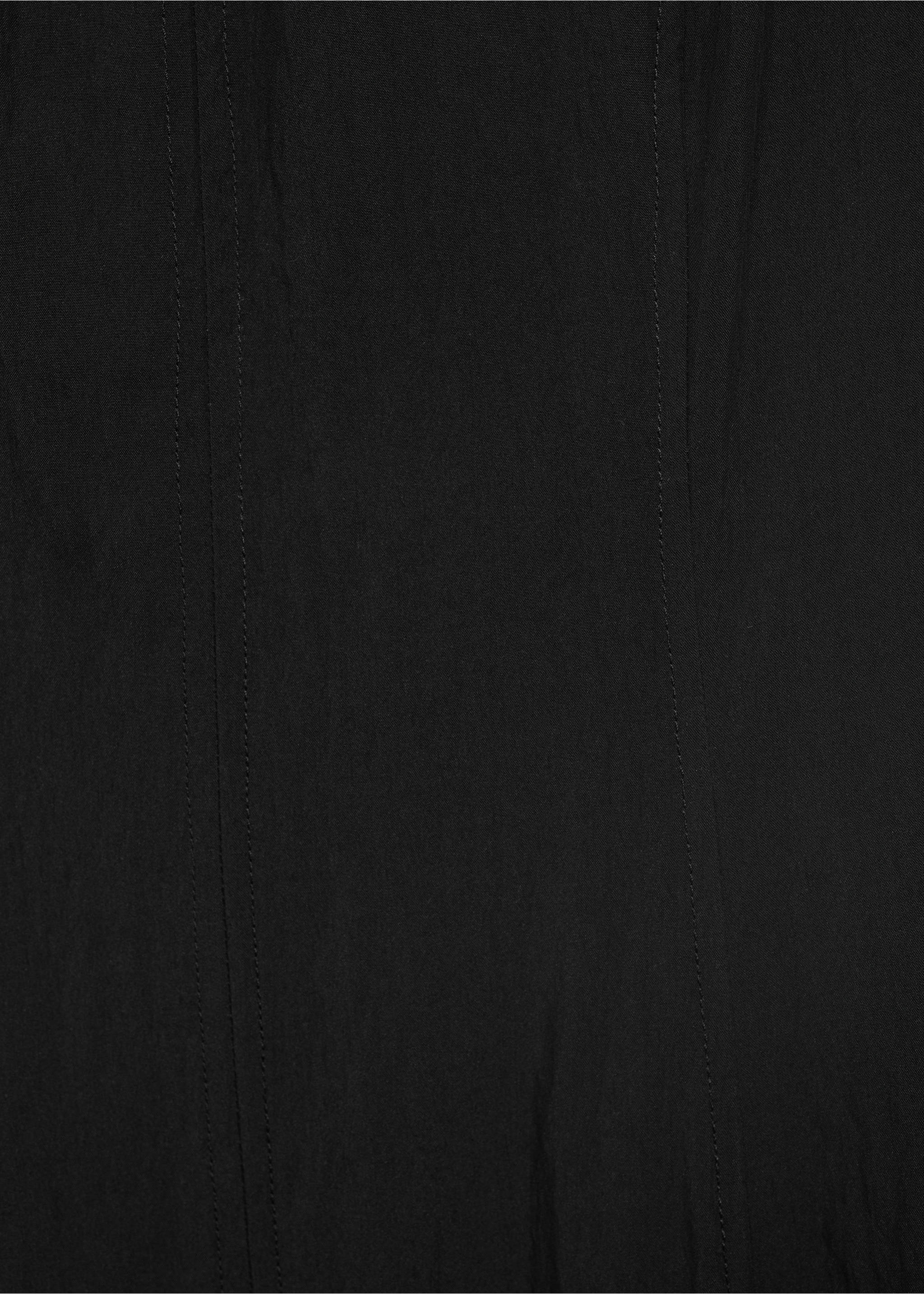 Длинное платье кроя баллон - Деталь изделия 8, Черный. Ref: 17011170-00.