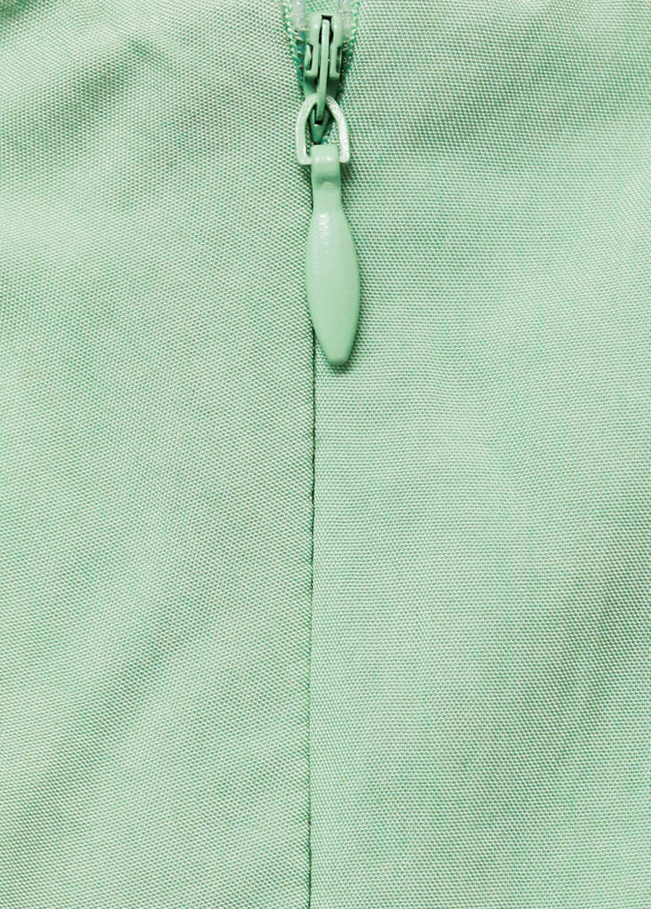 Midi-dress with pleats — Mint Green