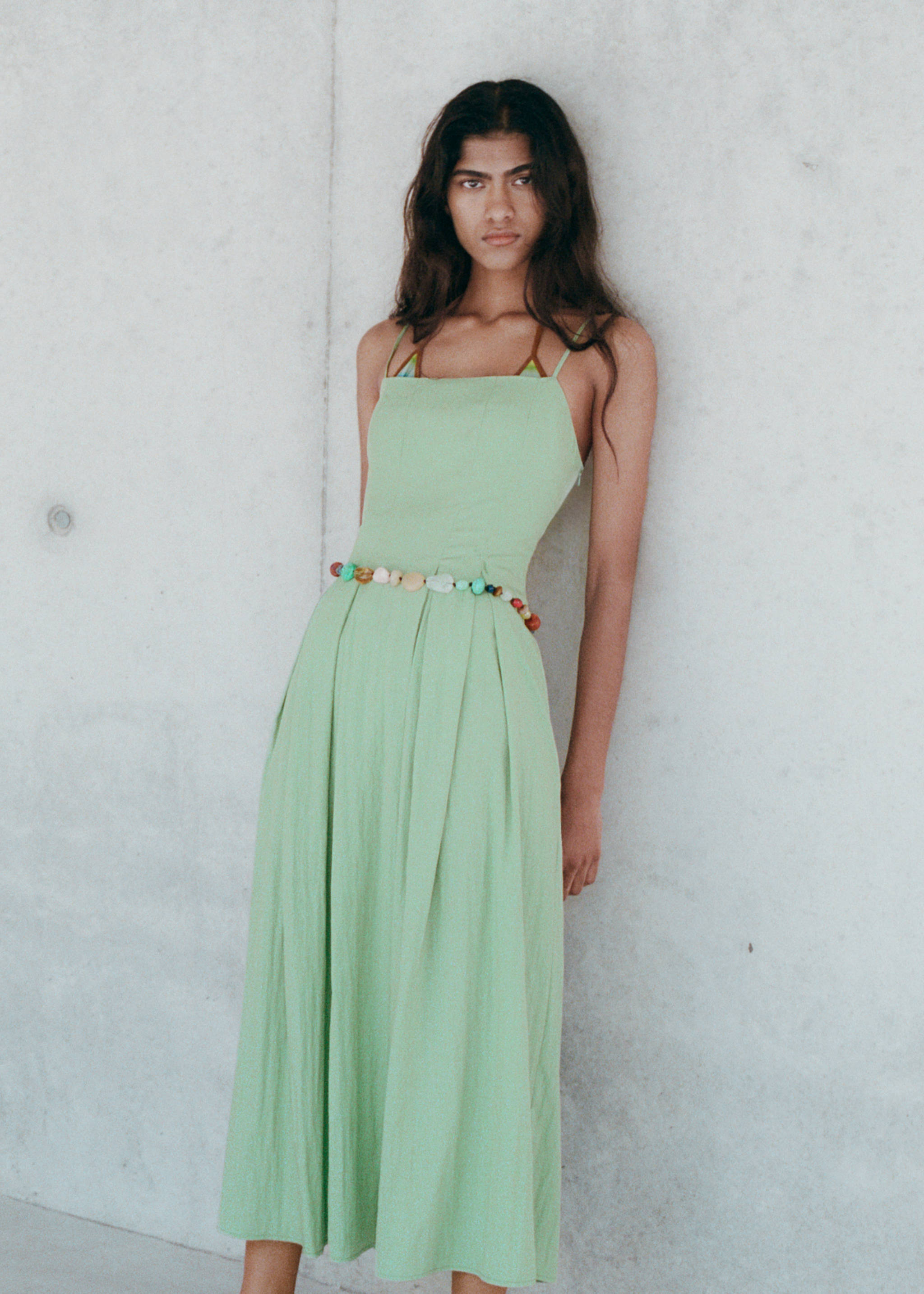 Midi-dress with pleats - Details of the article 6