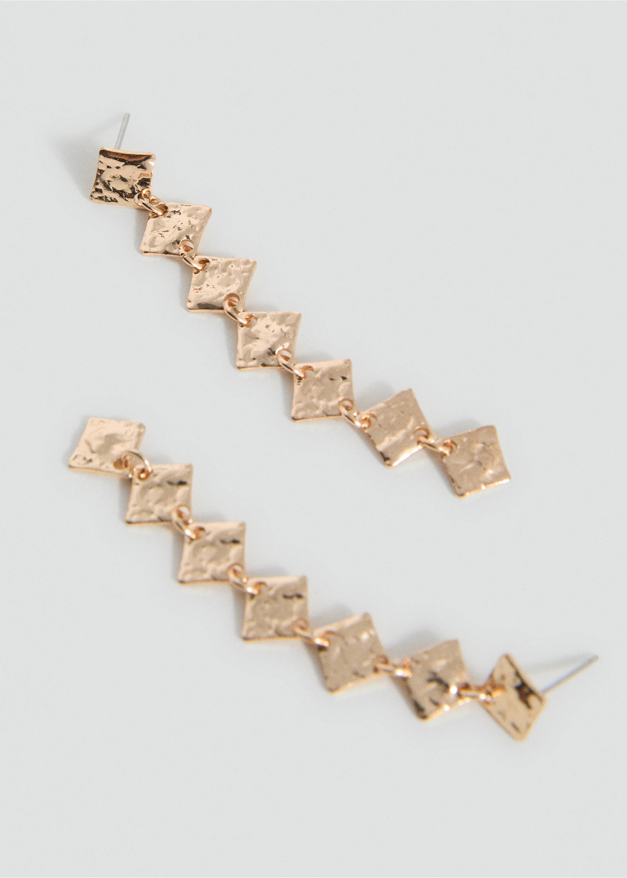 Geometric pendant earrings - Medium plane, Gold. Ref: 17011172-00.