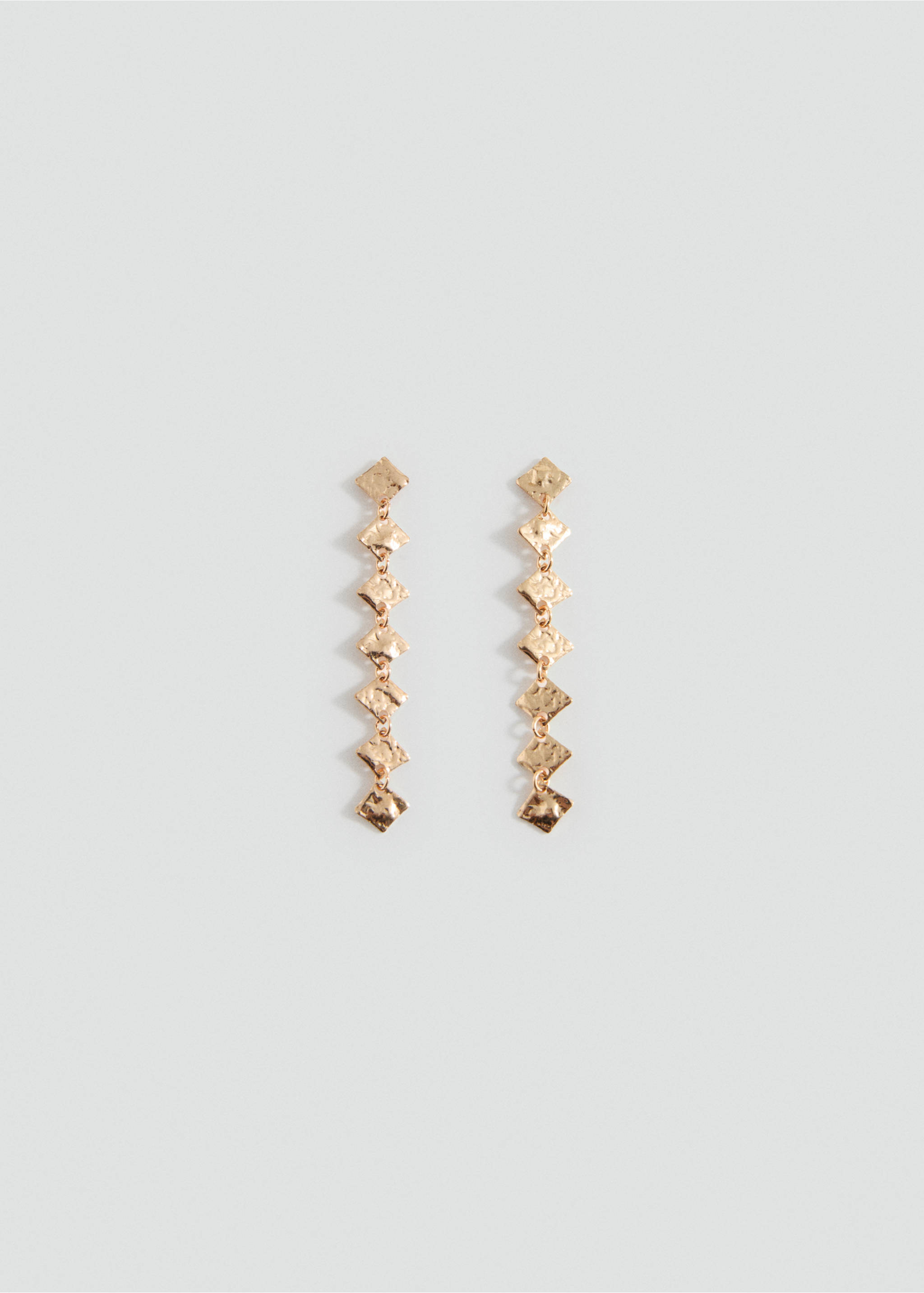 Geometric pendant earrings - Article without model, Gold. Ref: 17011172-00.
