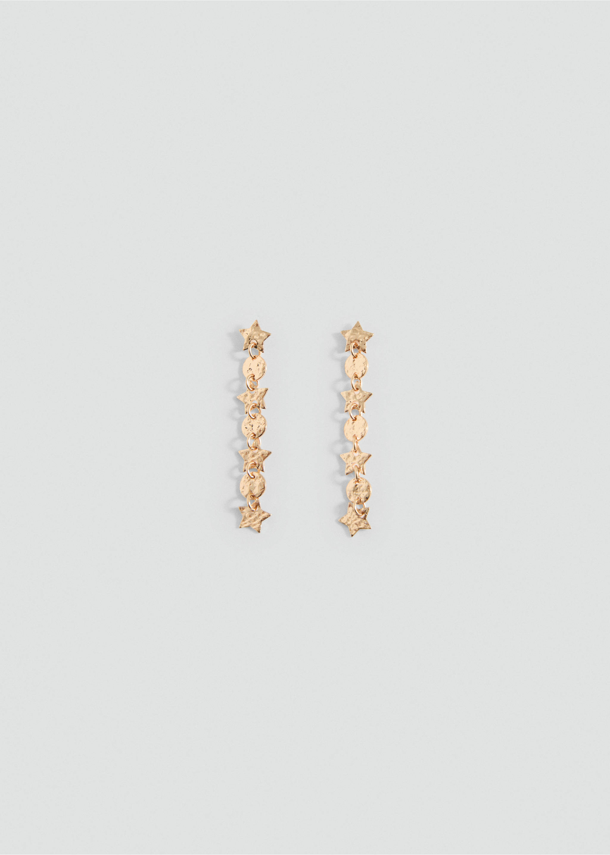 Long star earrings - Article without model, Gold. Ref: 17011173-00.