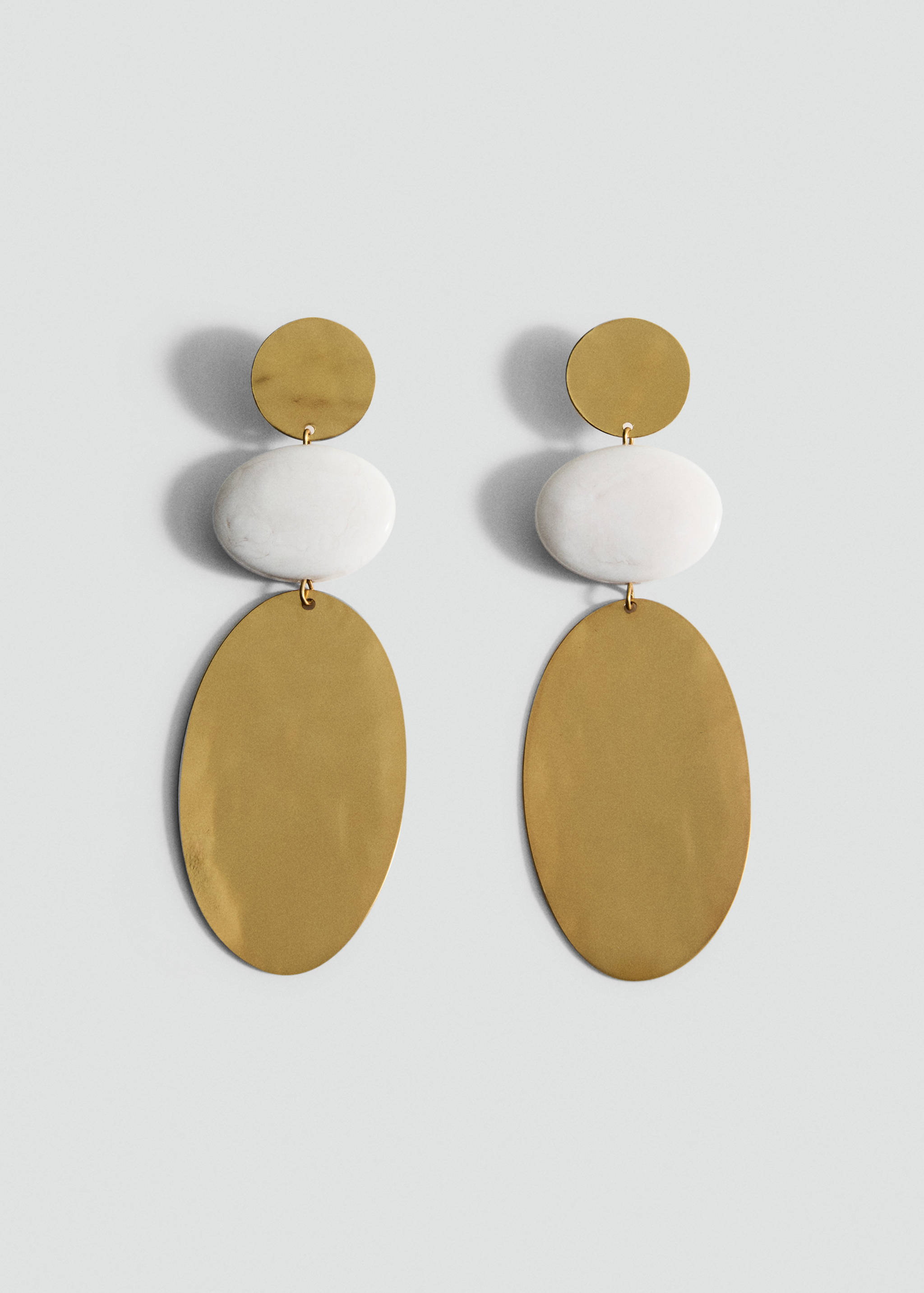 Long combined bead earrings - Article without model