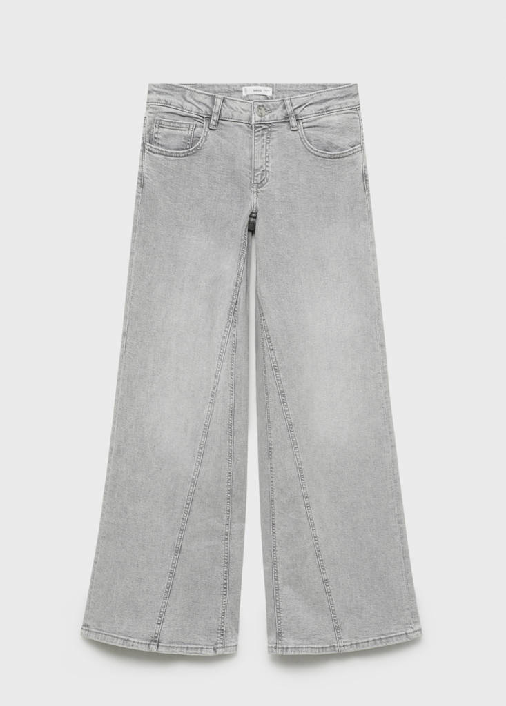 Low-waist wide leg jeans — Denim Grey