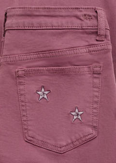 Straight-fit jeans with stars — Pastel Pink 9