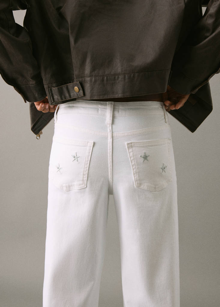 Straight-fit jeans with stars — Off White