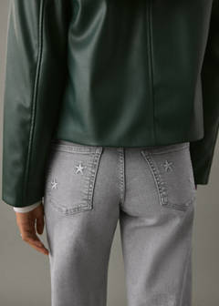 Straight-fit jeans with stars — Denim Grey 4