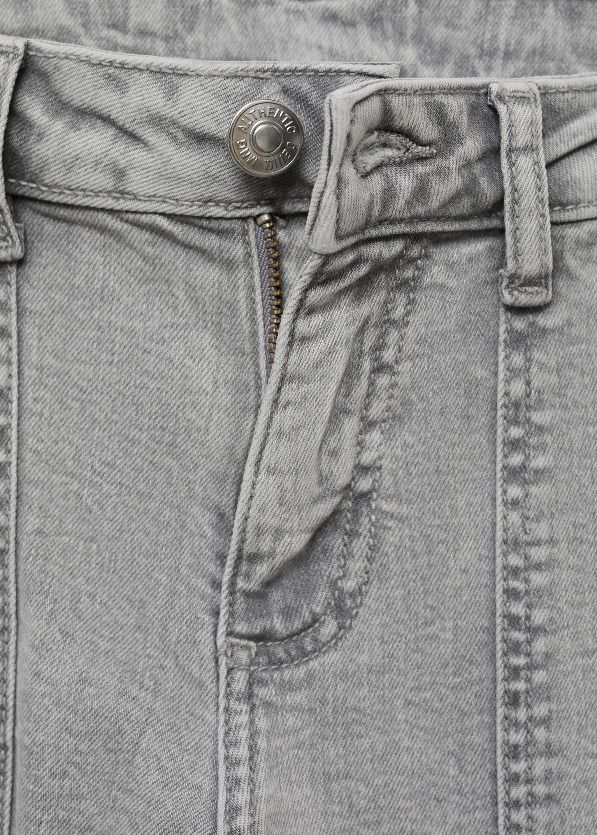 Straight-leg jeans with star embroidery - Details of the article 8