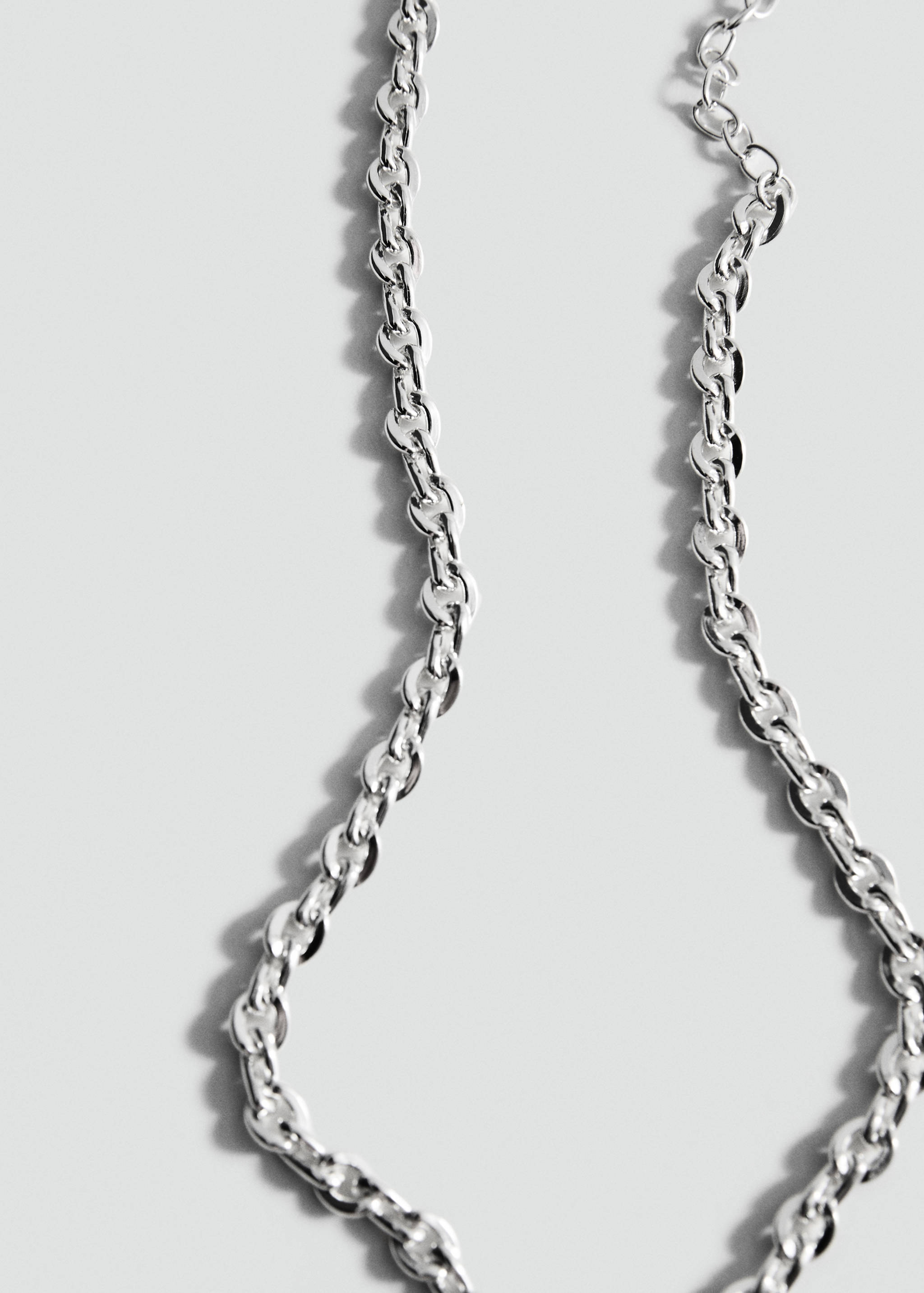 Collier chaîne maillons - Plan moyen