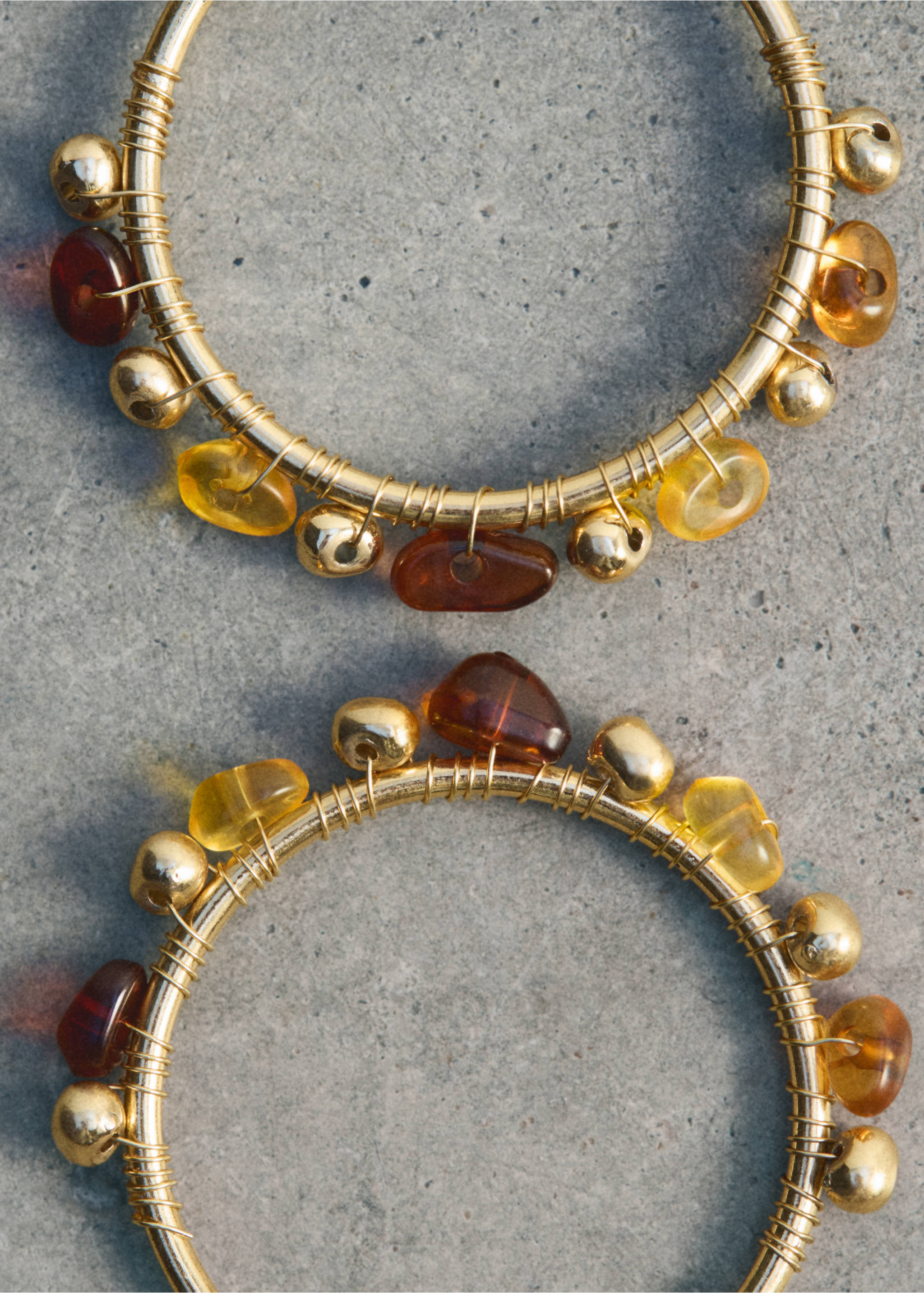 Créoles perles combinées - Plan général, Or. Ref: 17011208-00.