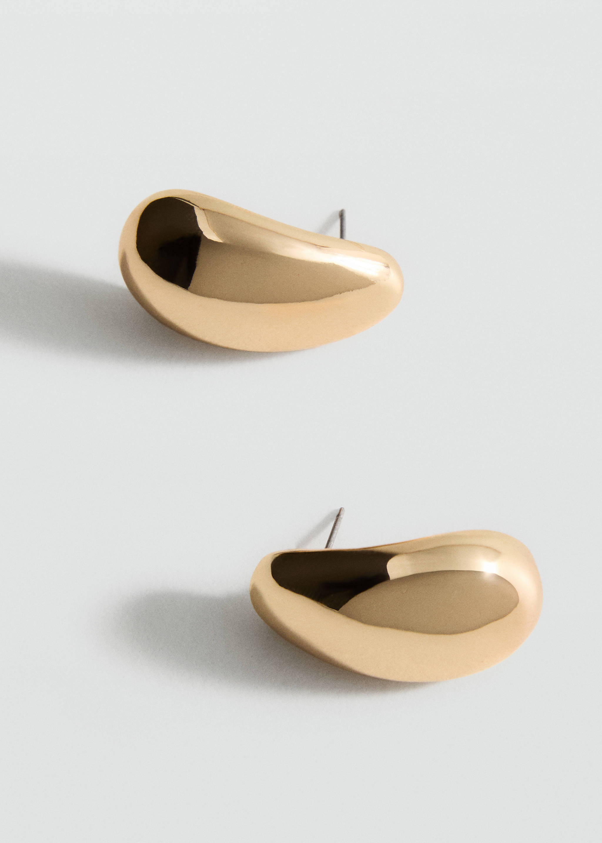 Oval volume earrings - Medium plane