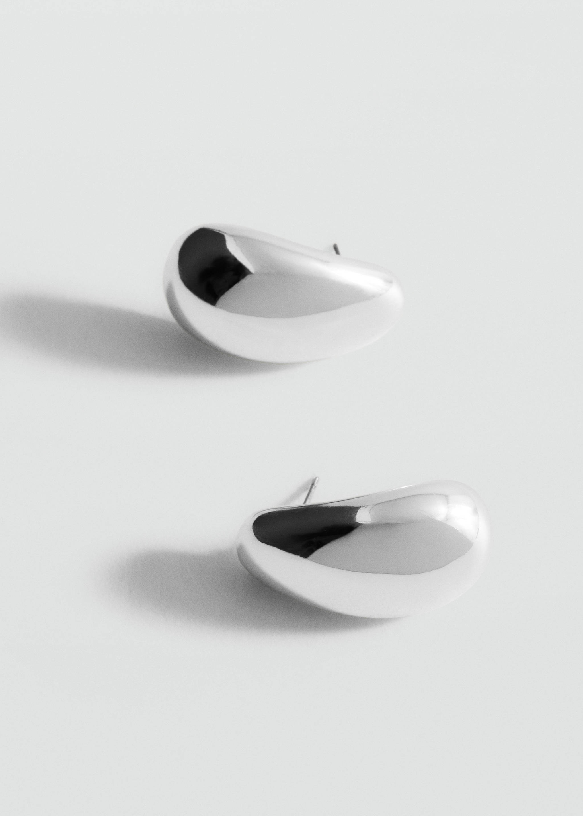 Oval volume earrings - Medium plane