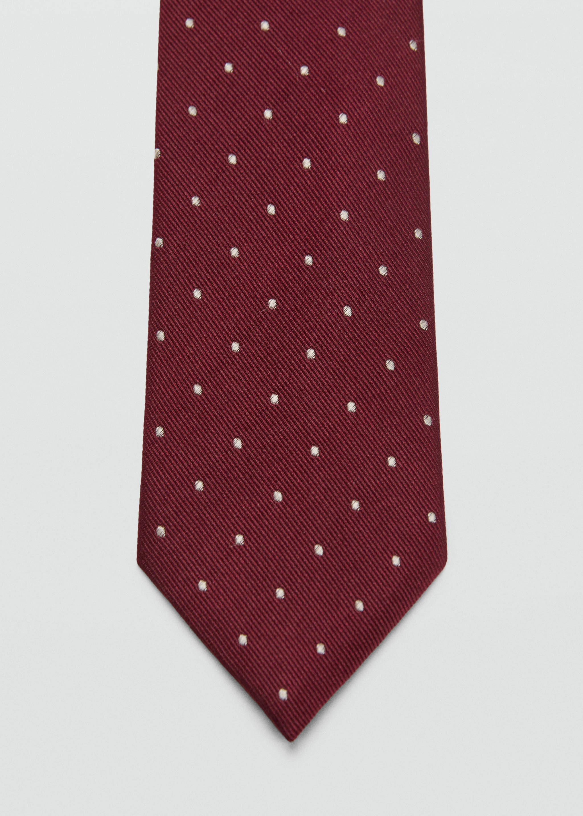 Polka-dot silk tie - Details of the article 1