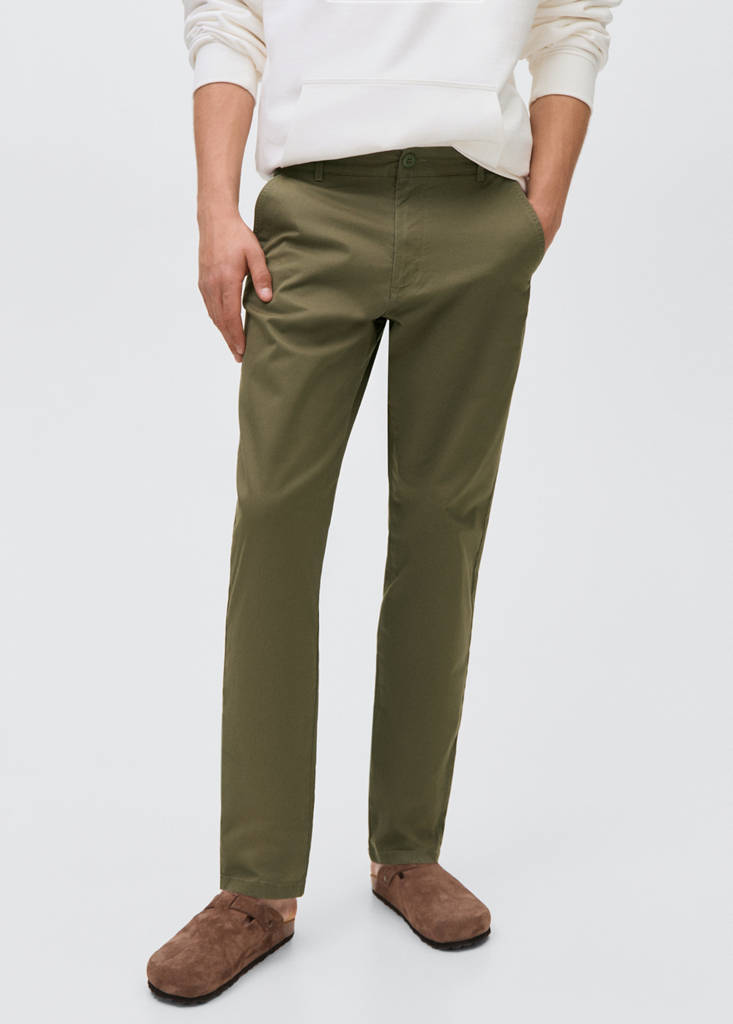 Stretchy chinos — Khaki