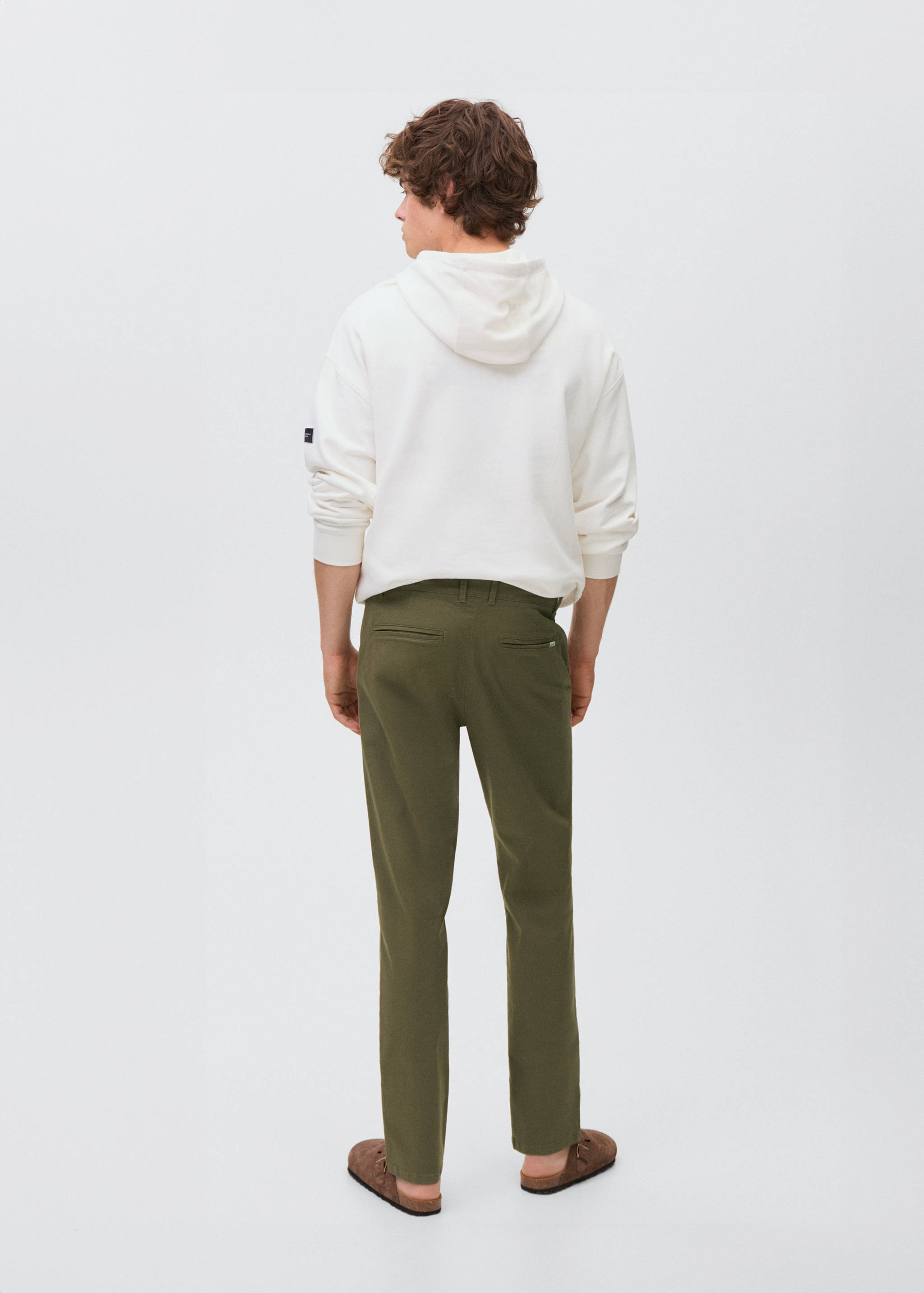 Stretchy chinos - Reverse of the article