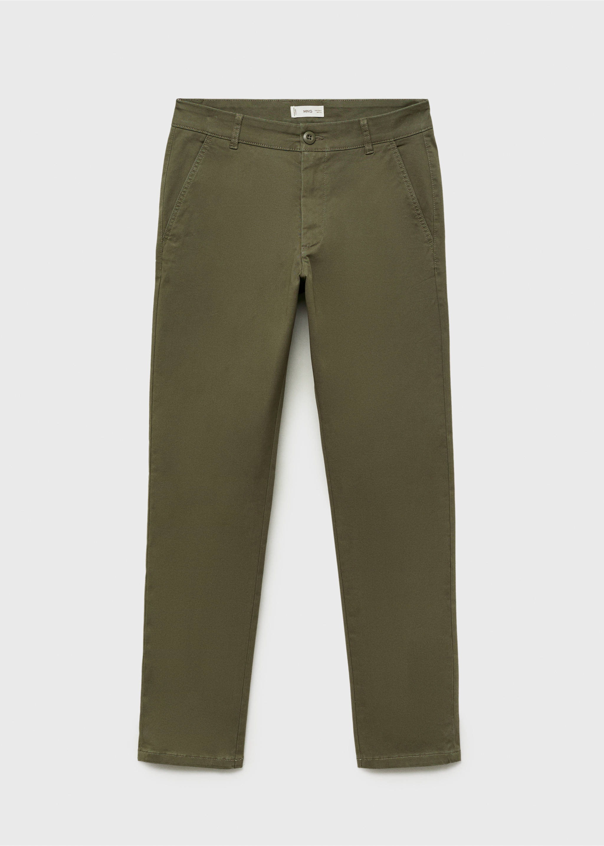 Pantalón chino elástico - Artículo sin modelo, Khaki. Ref: 17011216-00.