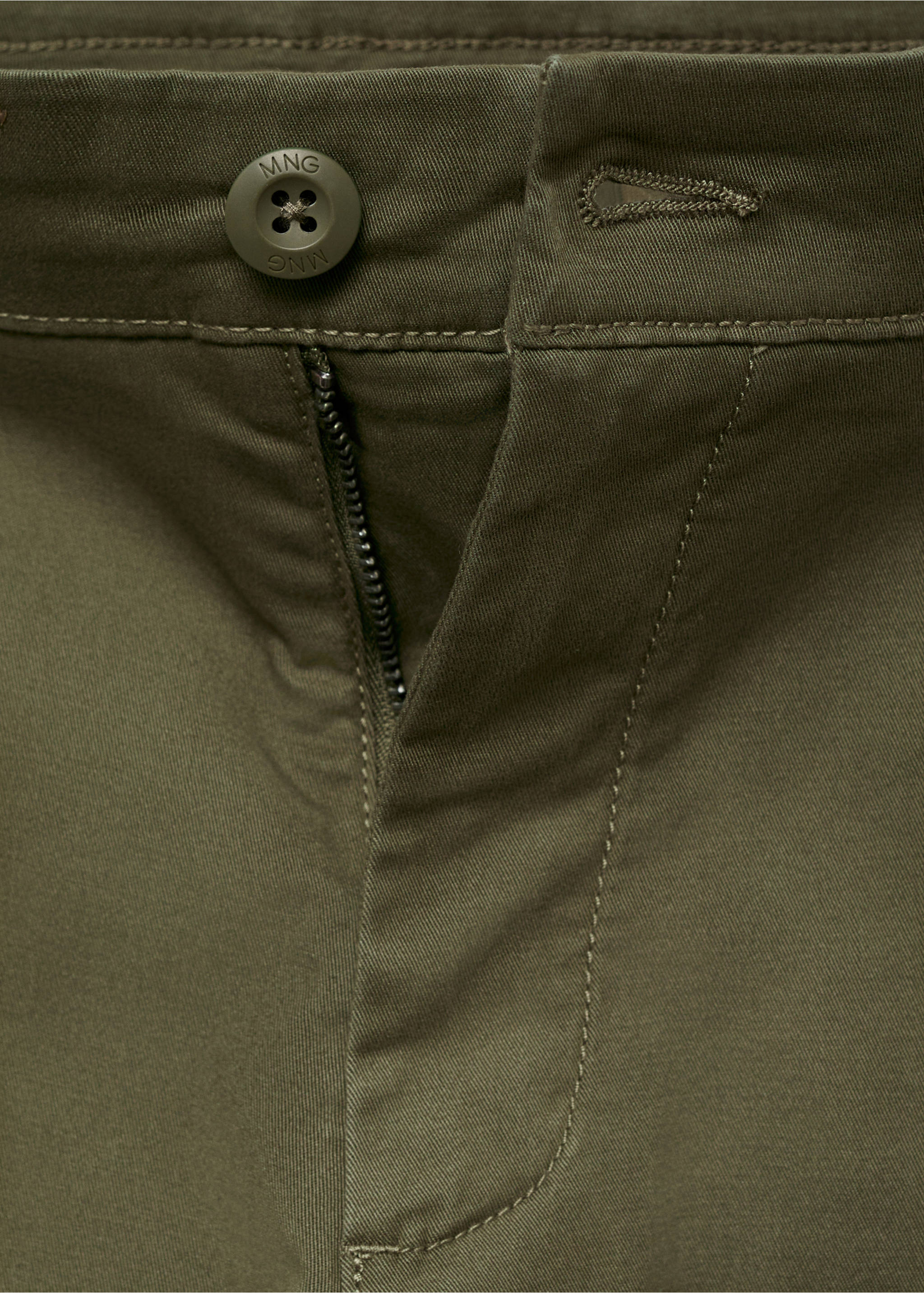 Pantalón chino elástico - Detalle del artículo 0, Khaki. Ref: 17011216-00.