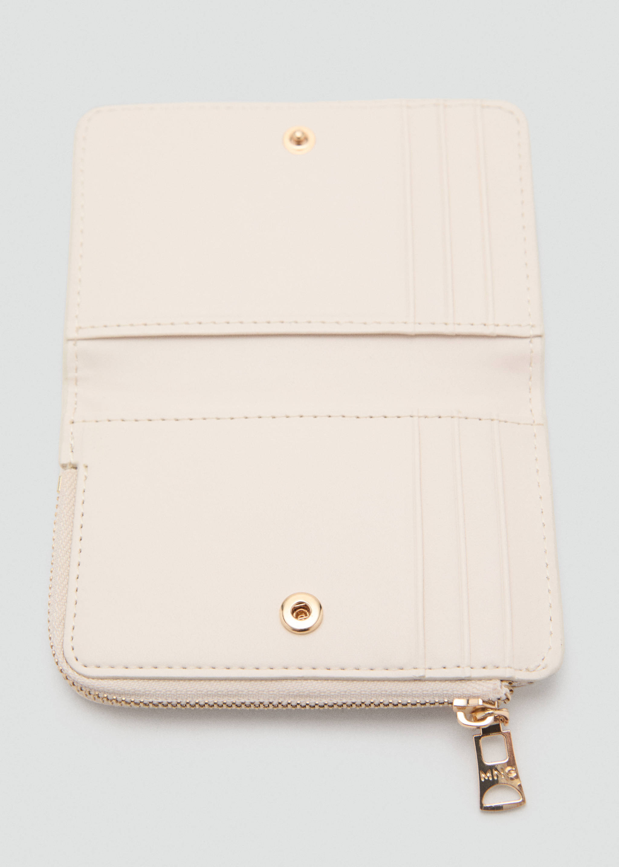 Portefeuille petit effet saffiano - Plan moyen