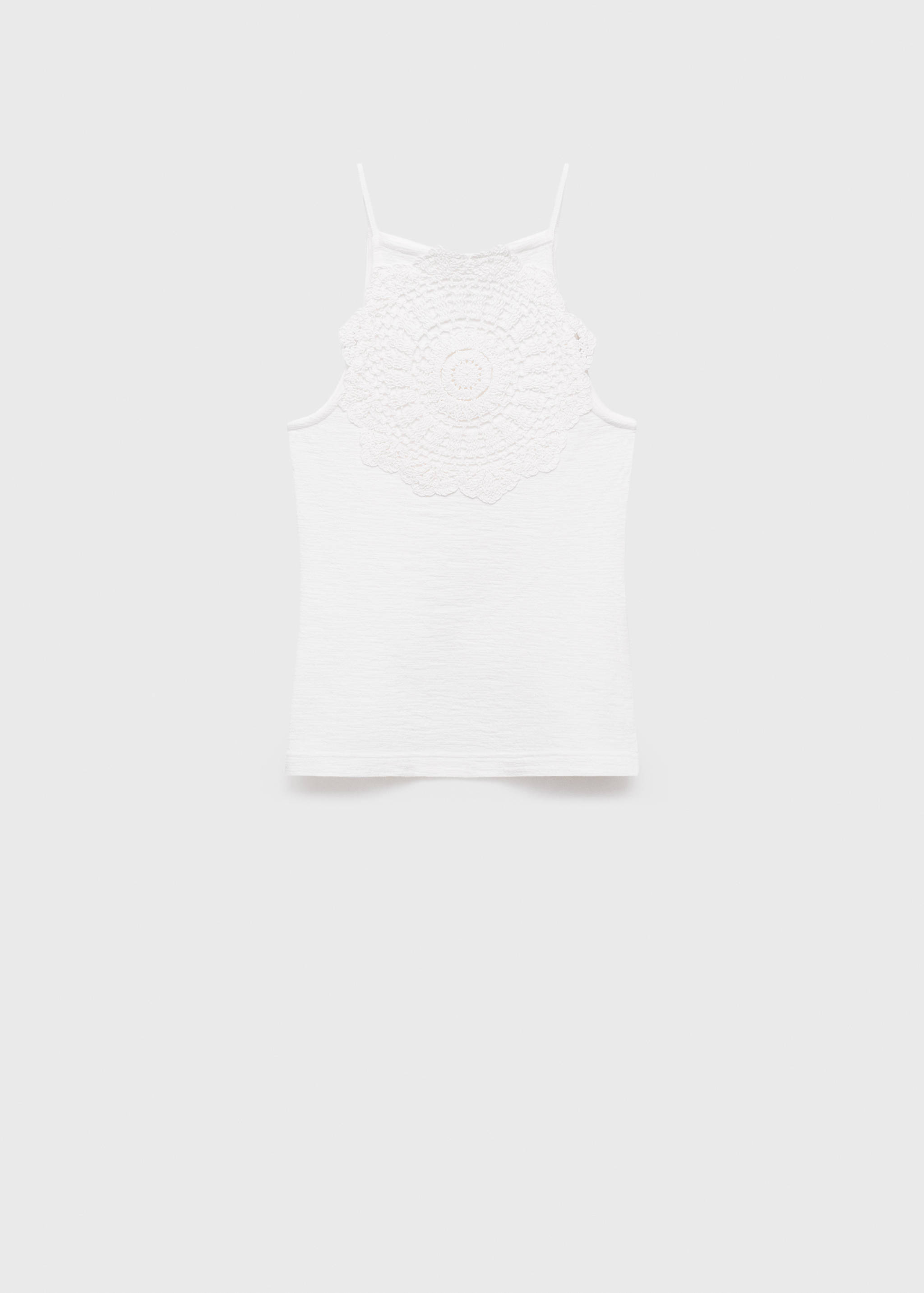 Crochet appliqué top - Article without model