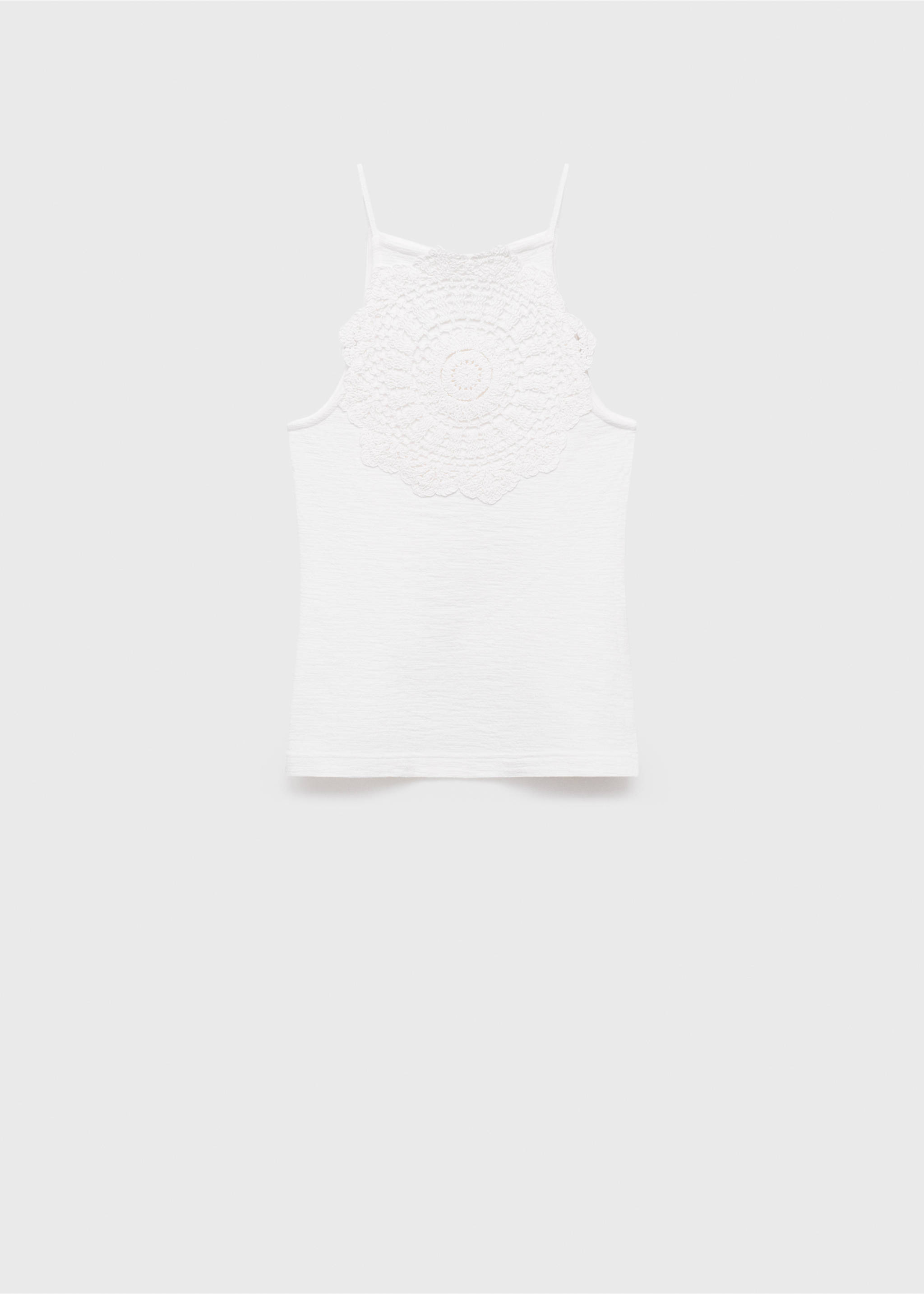 Top aplique crochet - Artículo sin modelo, Blanco roto. Ref: 17011223-00.